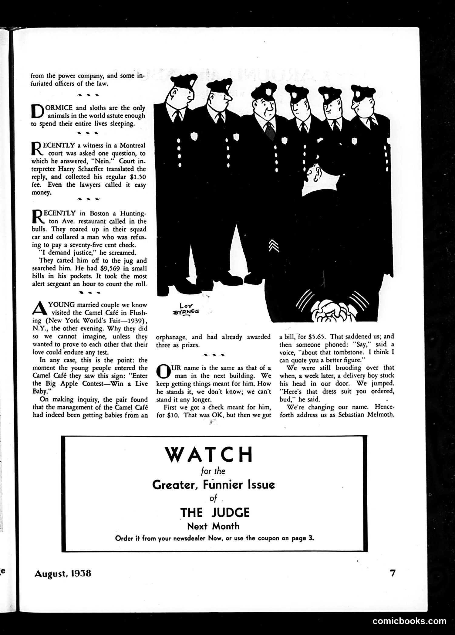 Judge — August 1938 — page 9 of 36