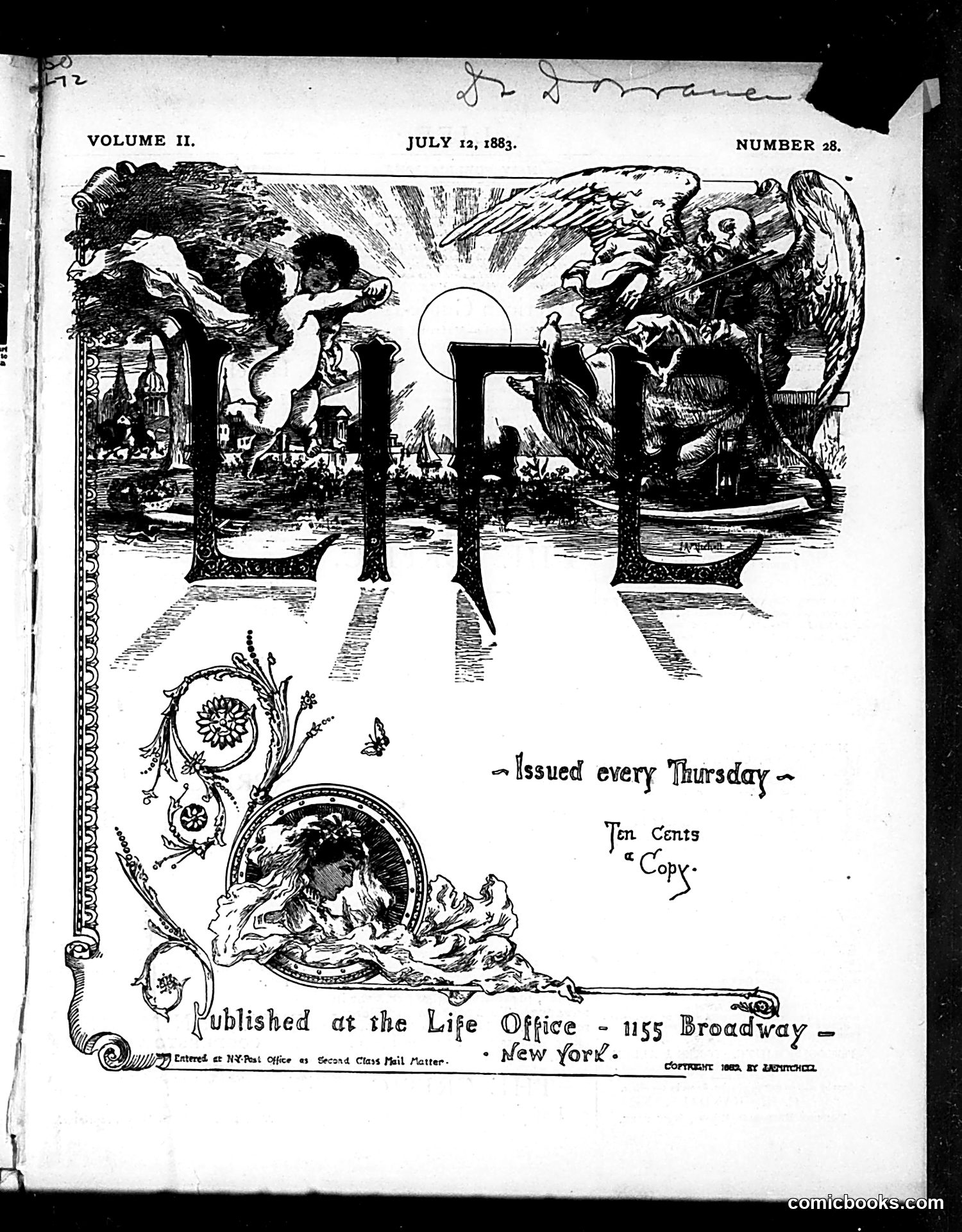Life — July 12, 1883 — page 1 of 16