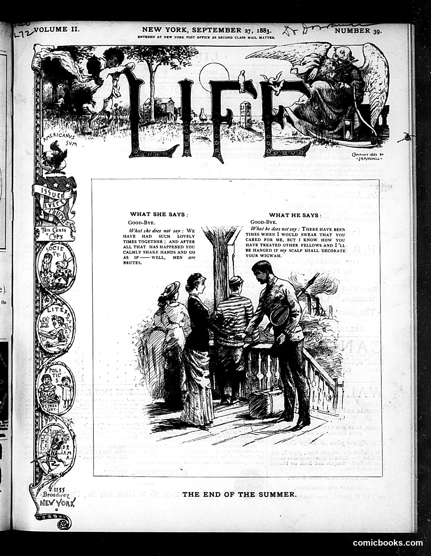 Life — September 27, 1883 — page 1 of 16