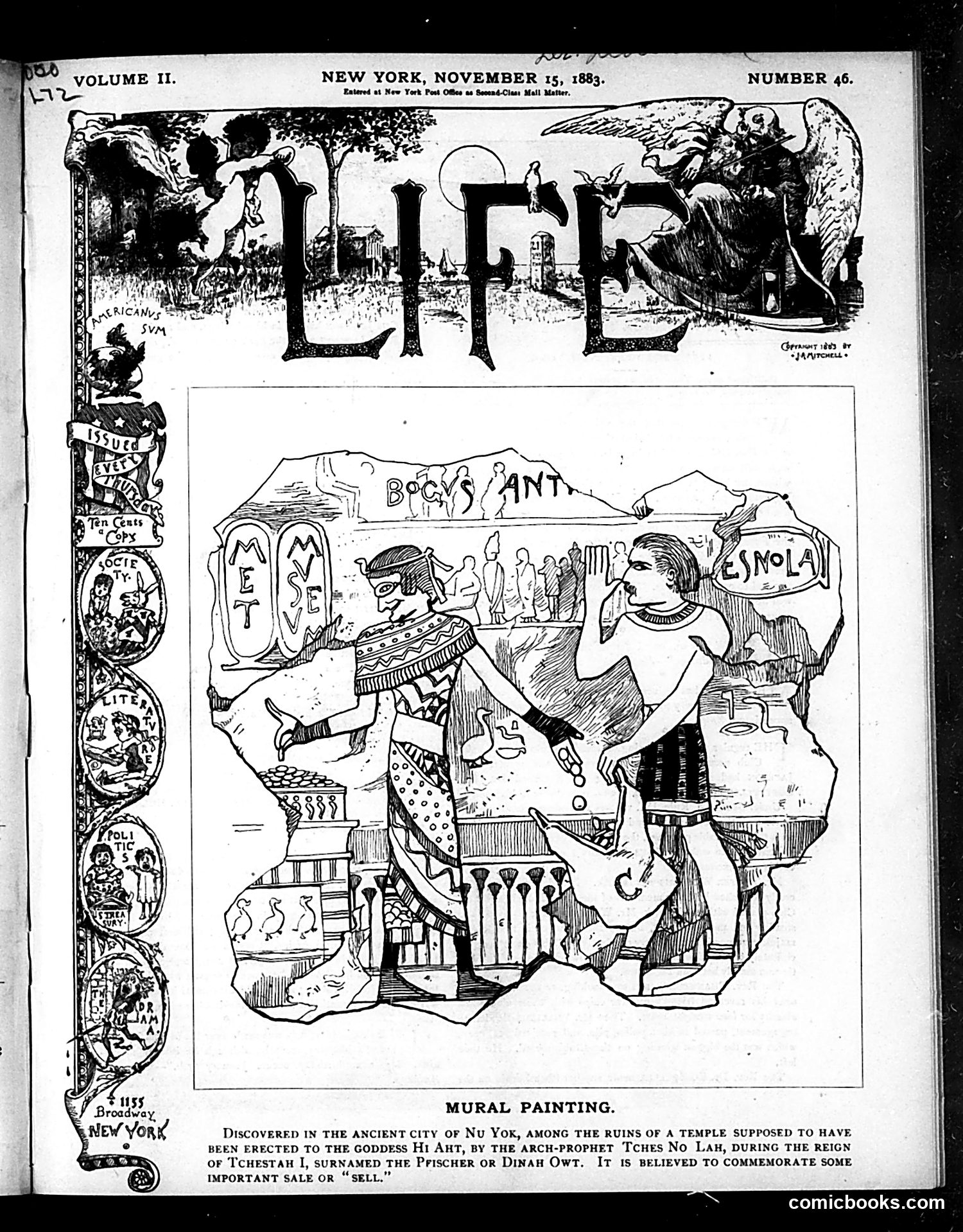 Life — November 15, 1883 — page 1 of 16