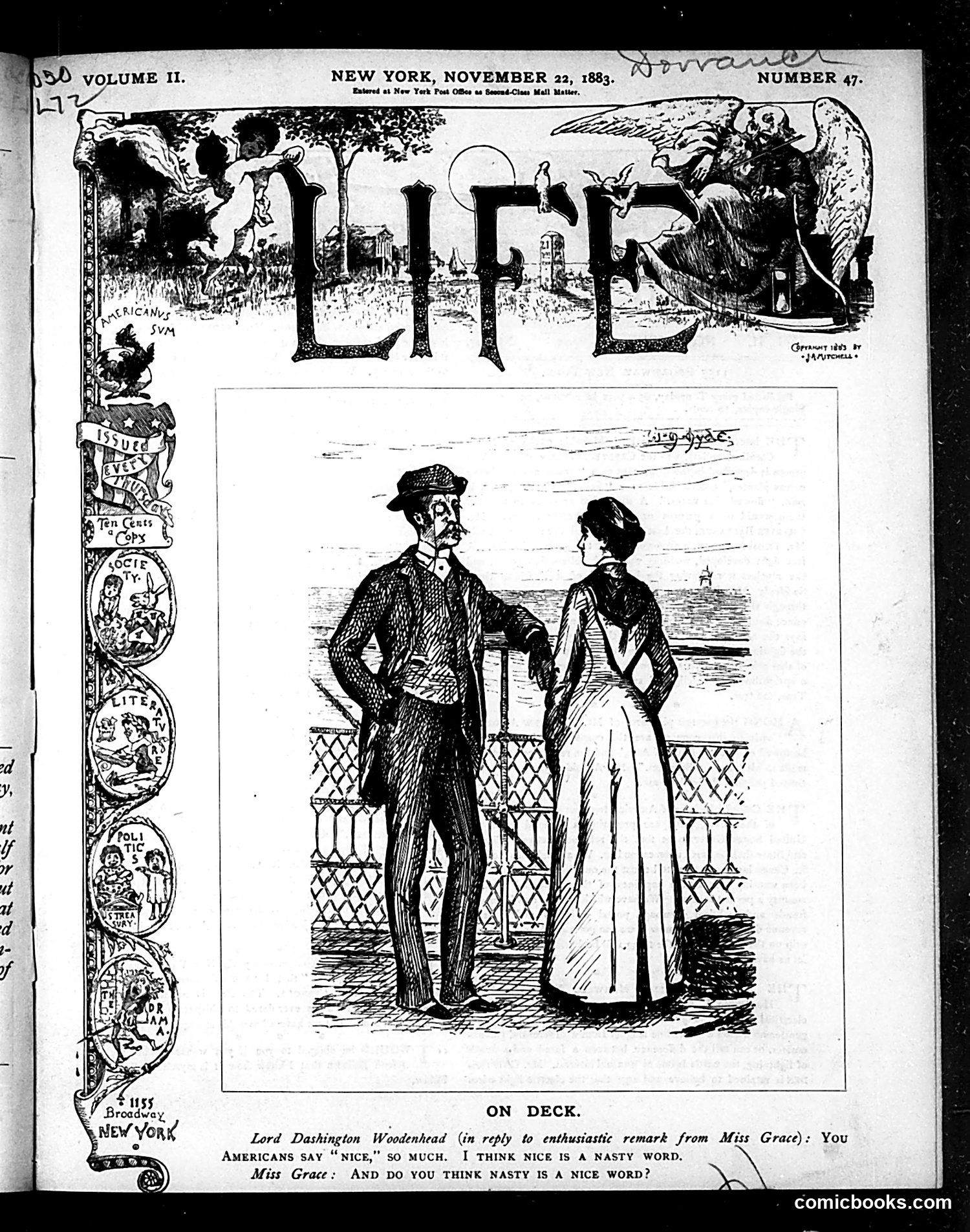 Life — November 22, 1883 — page 1 of 16