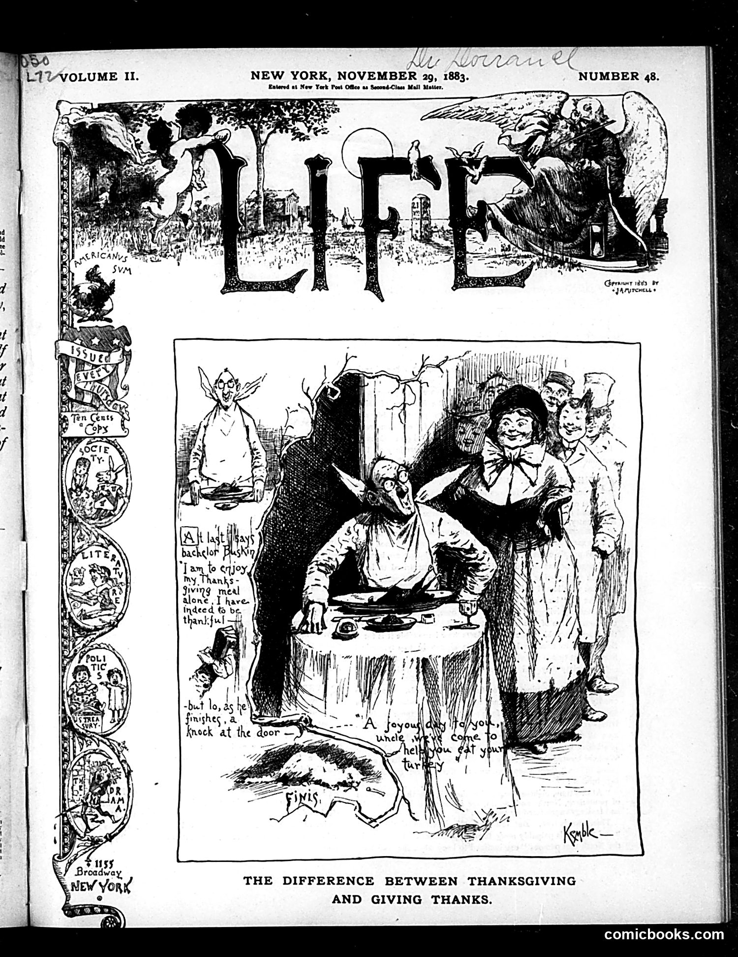Life — November 29, 1883 — page 1 of 16