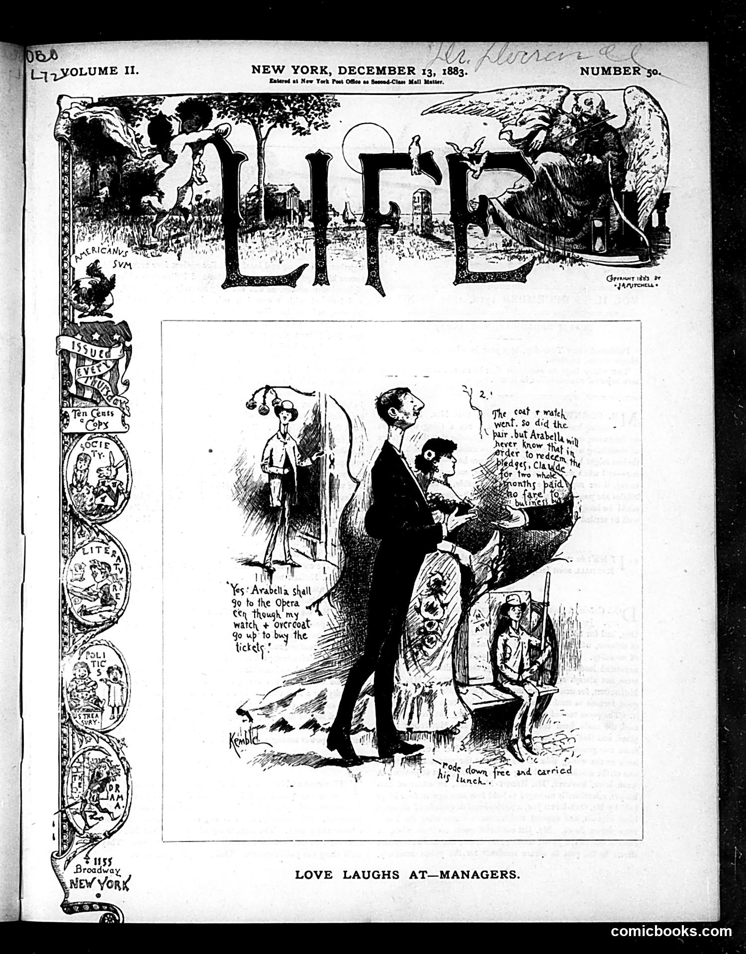 Life — December 13, 1883 — page 1 of 16