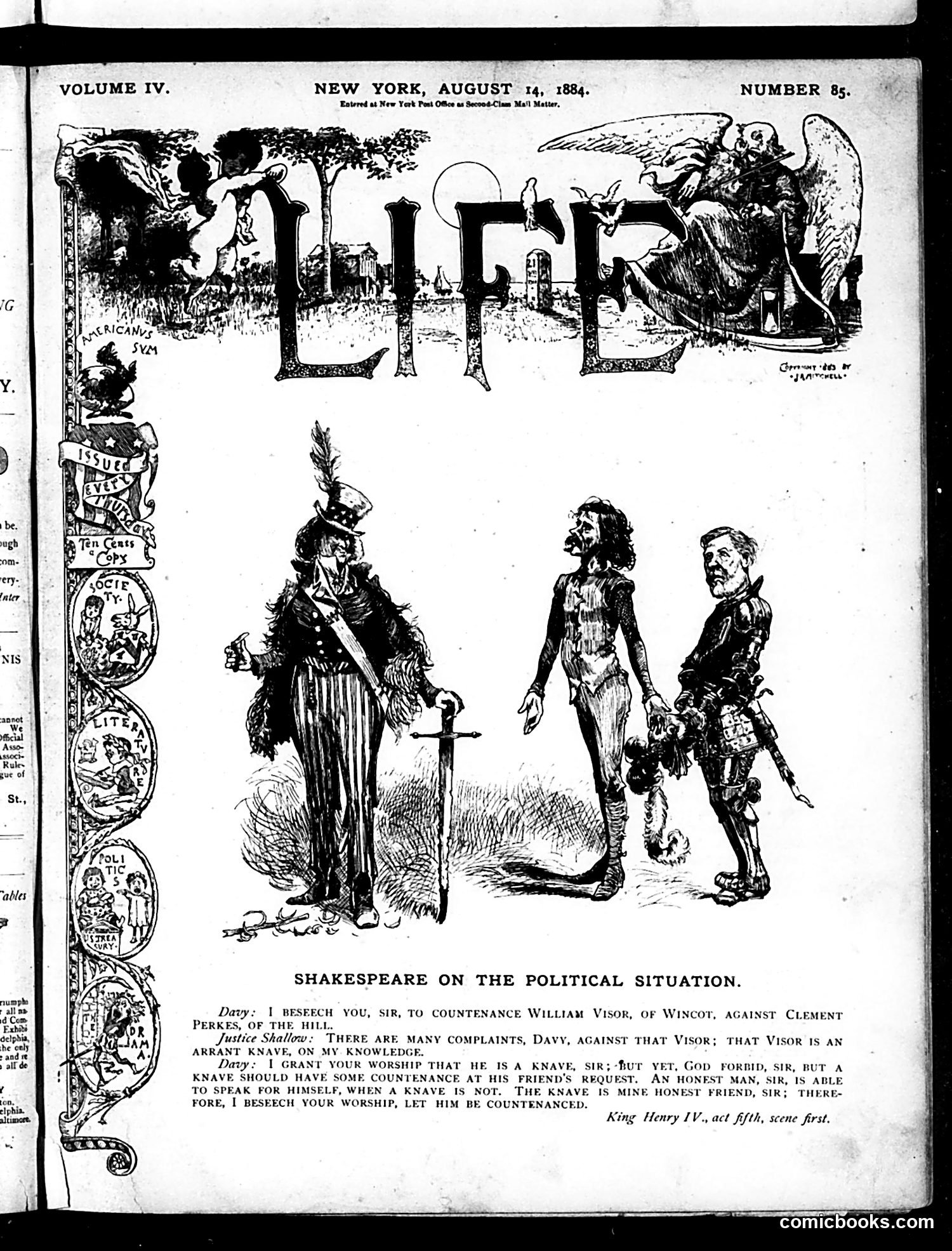 Life — August 14, 1884 — page 1 of 16