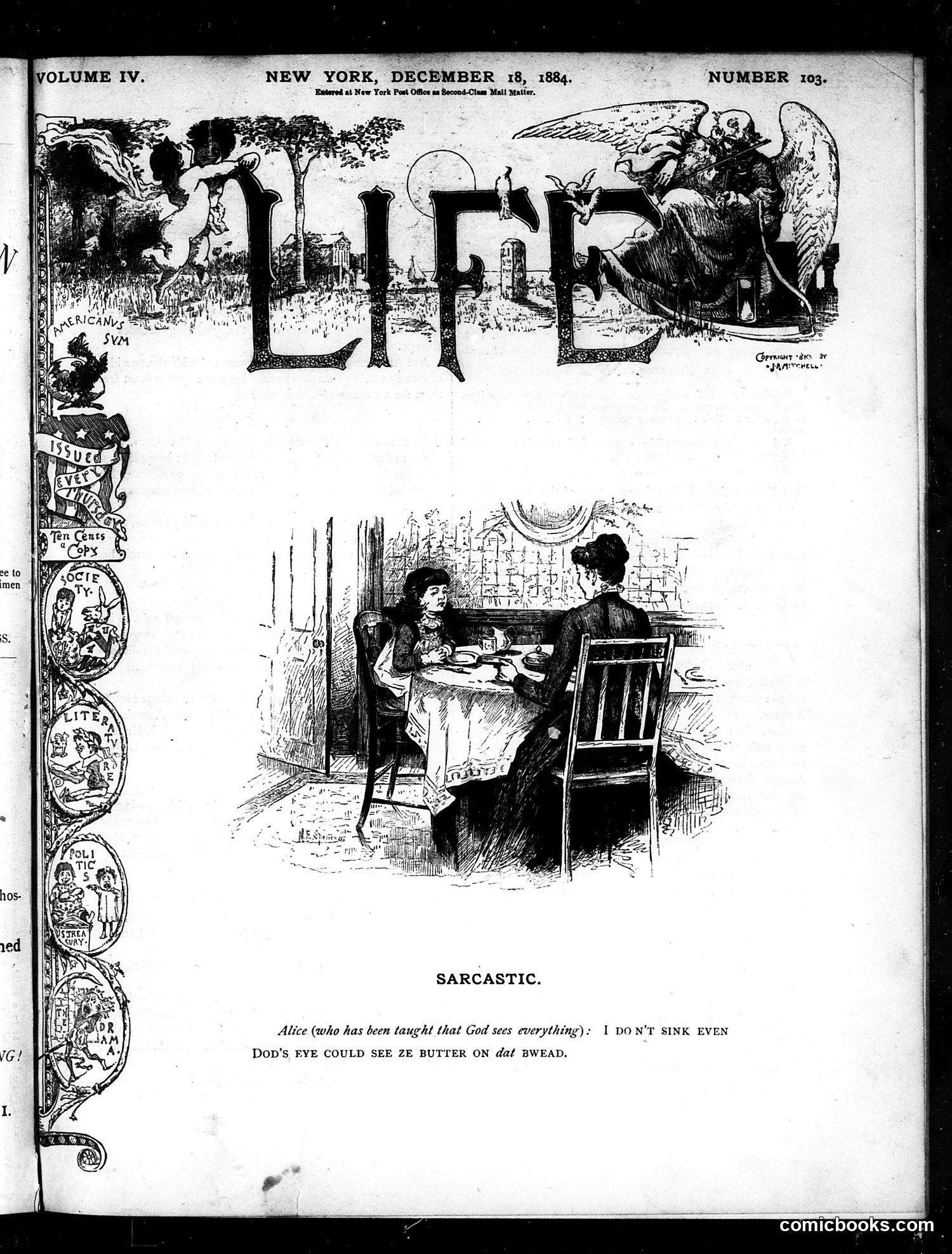 Life — December 18, 1884 — page 1 of 16