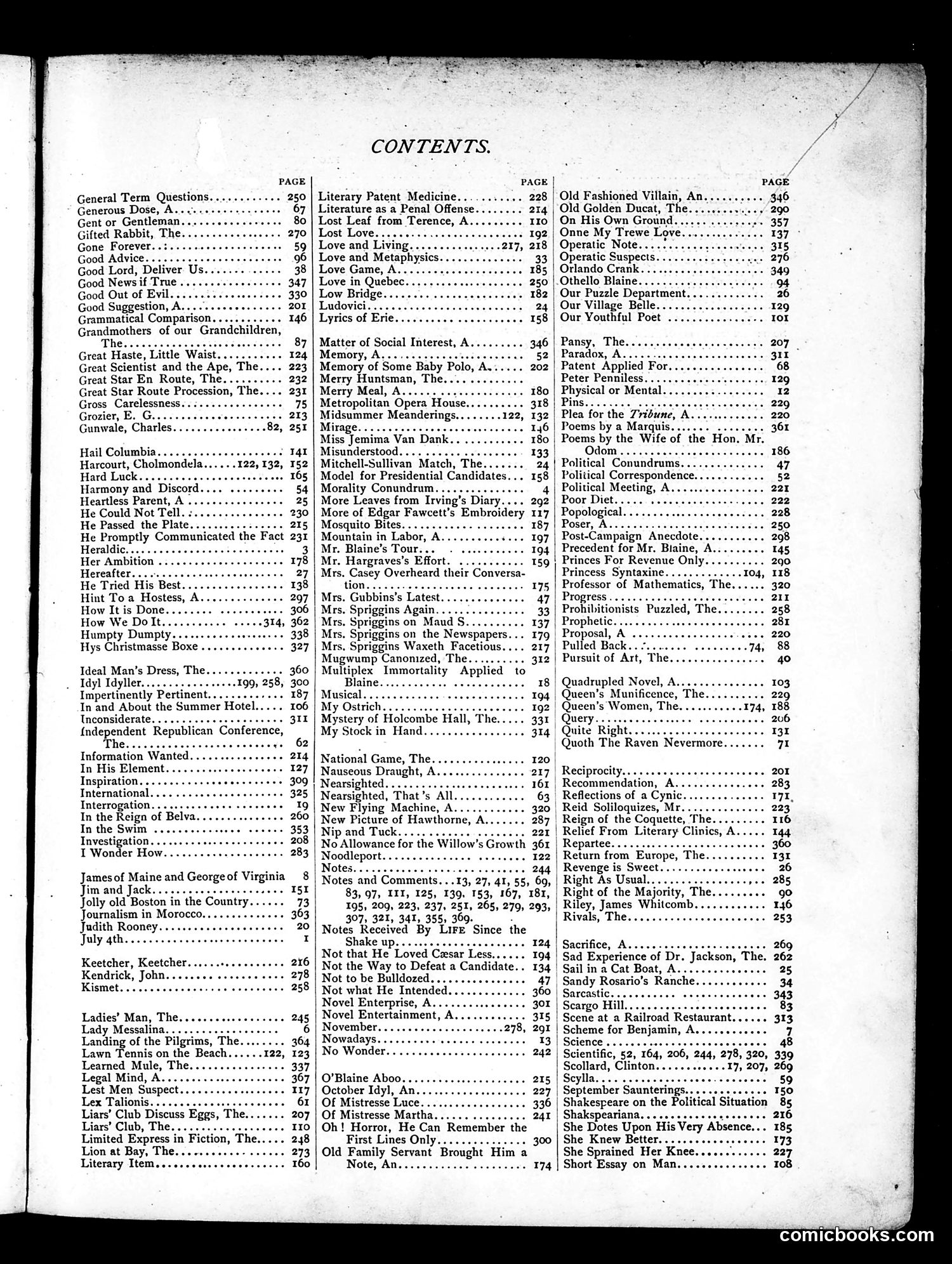 Life — 1884 — page 1 of 3