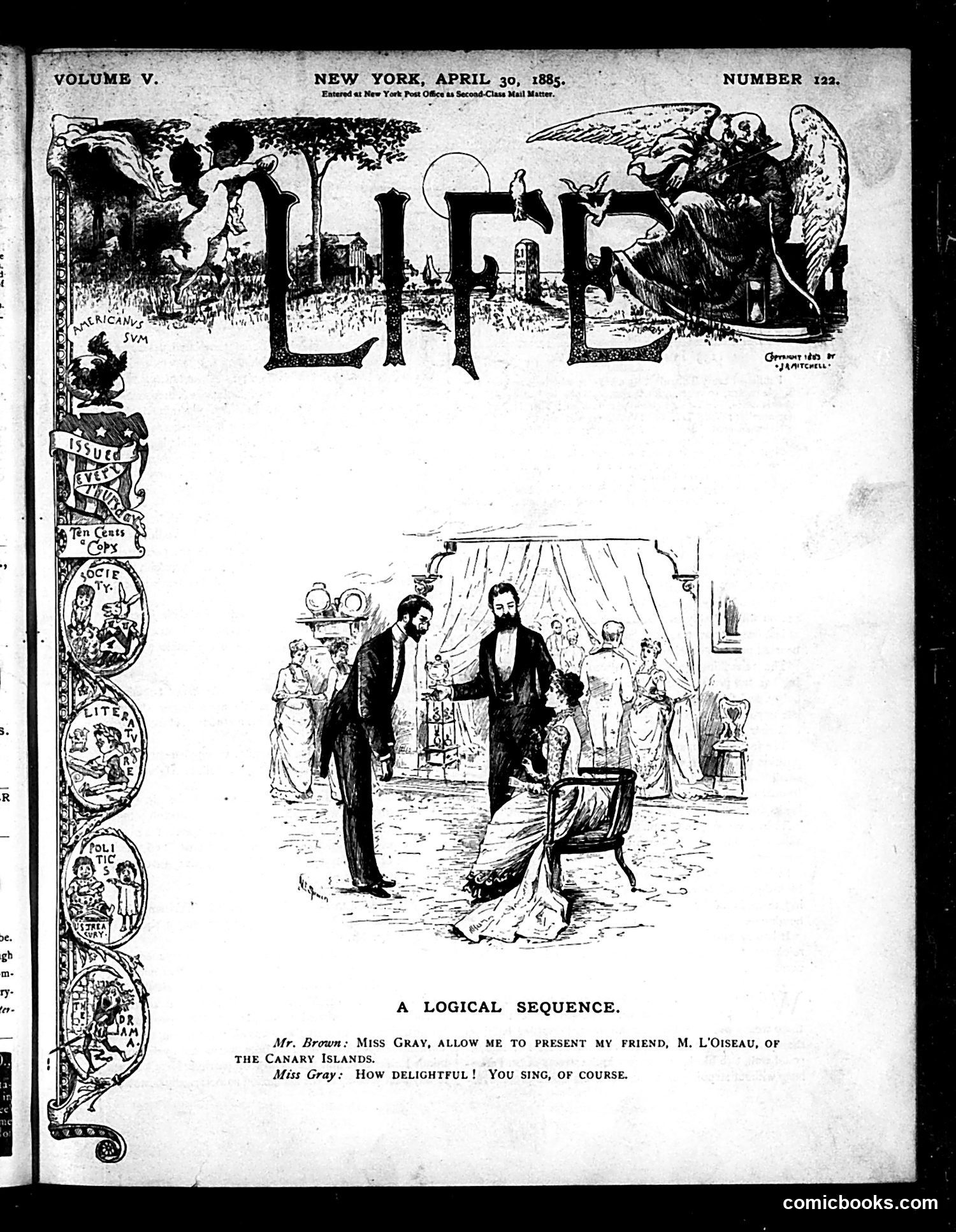 Life — April 30, 1885 — page 1 of 16