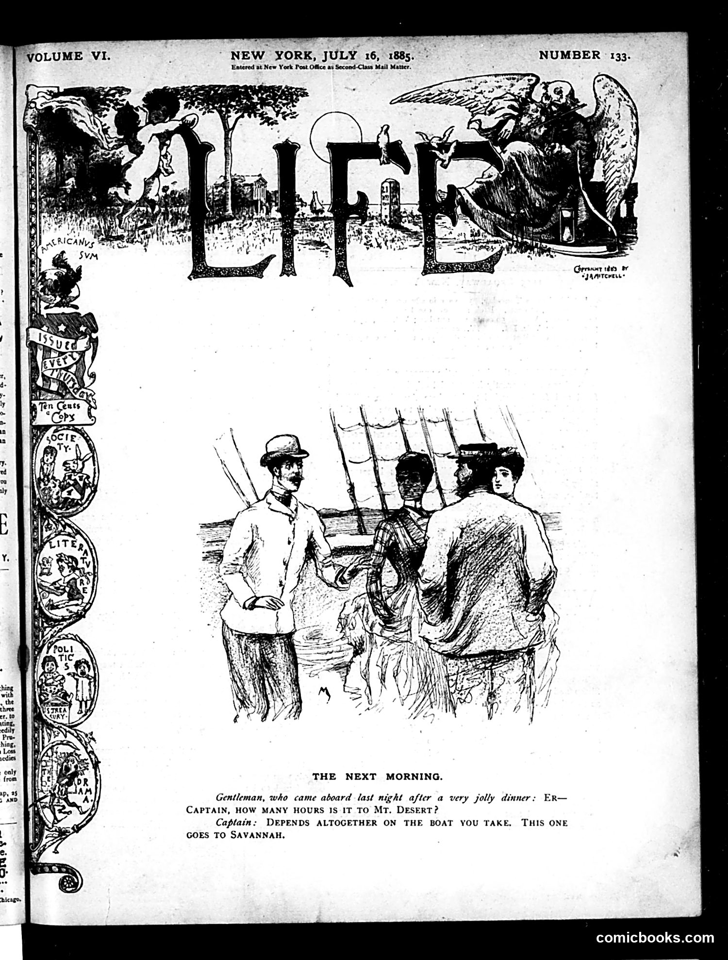 Life — July 16, 1885 — page 1 of 16