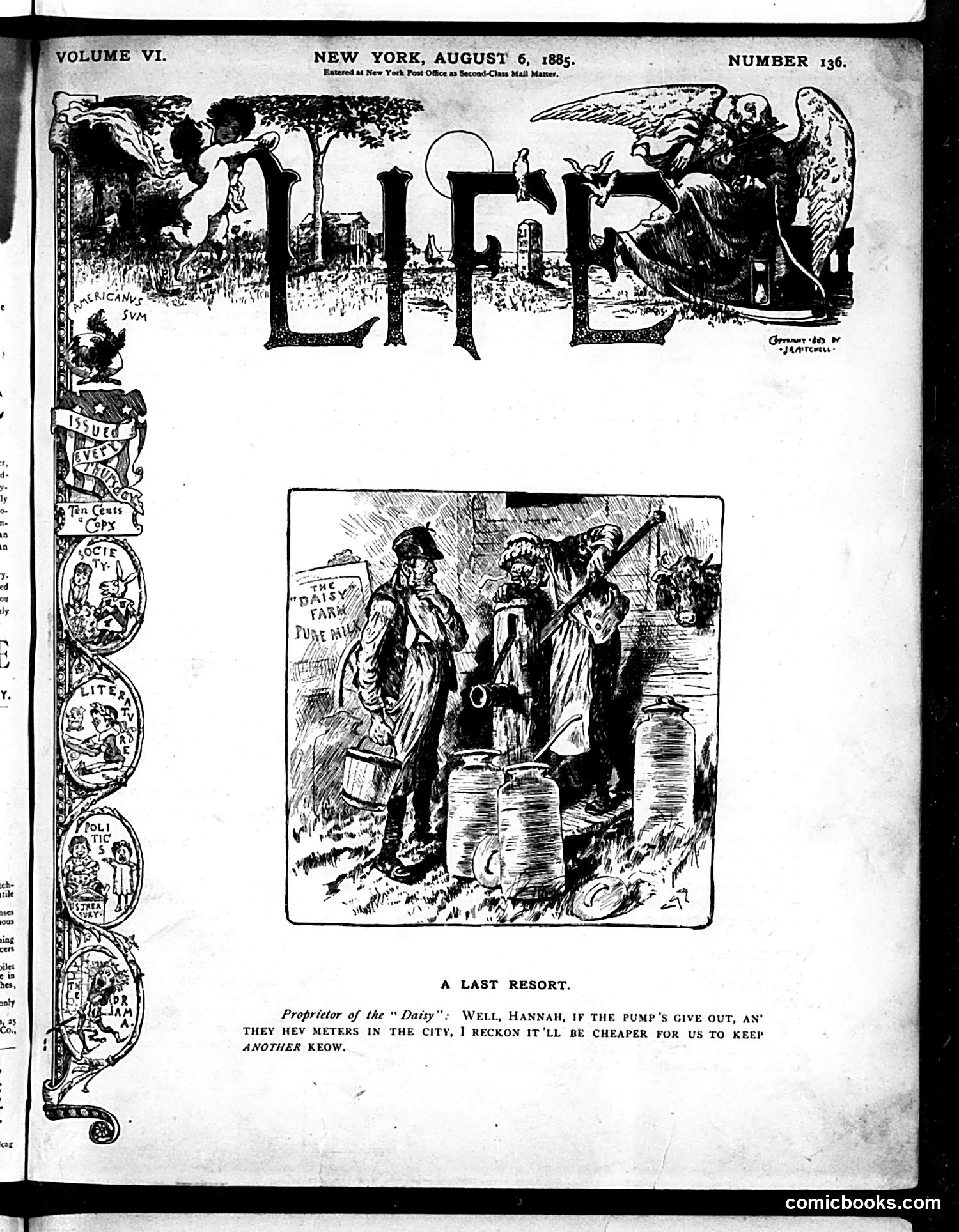 Life — August 6, 1885 — page 1 of 16