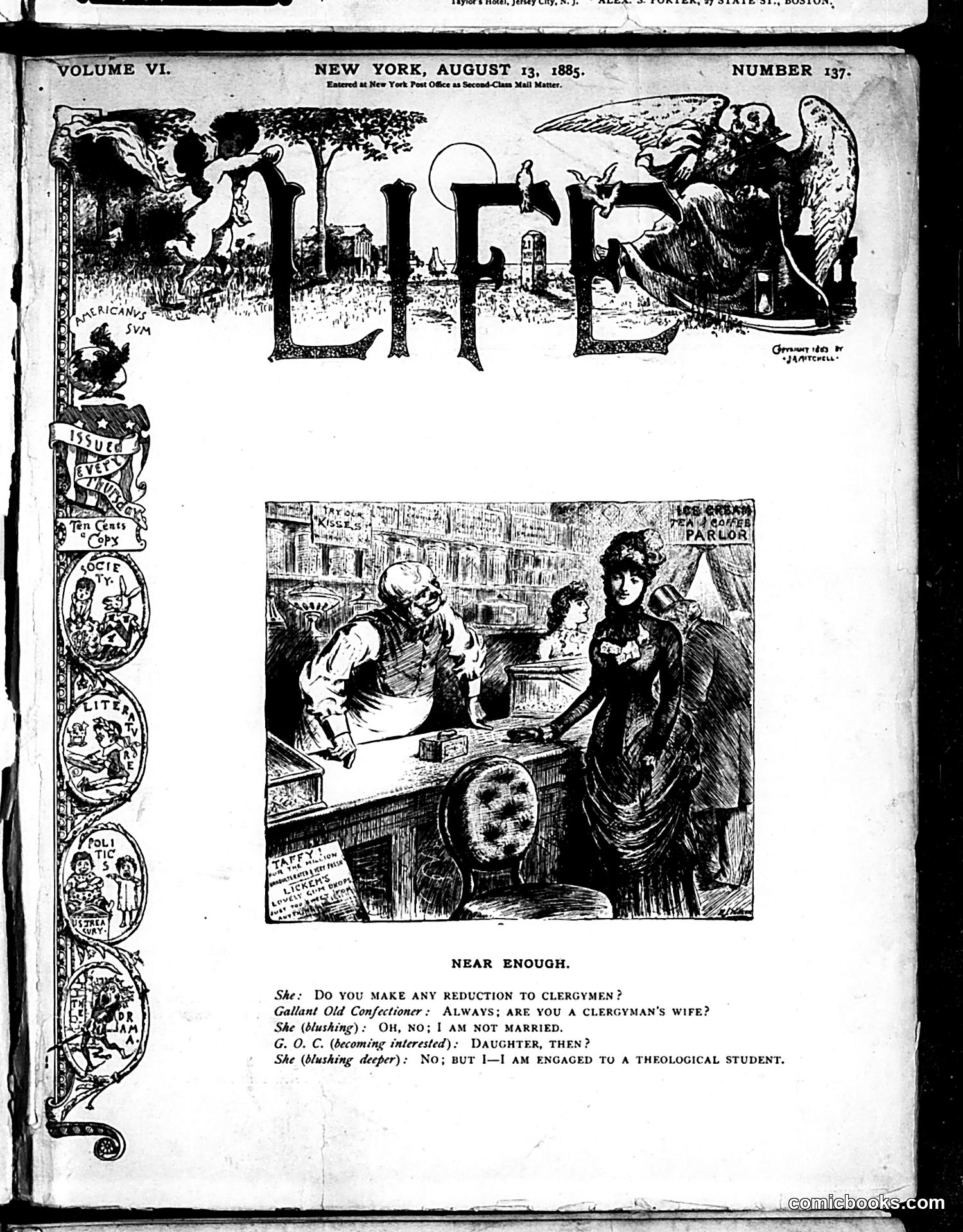 Life — August 13, 1885 — page 1 of 16