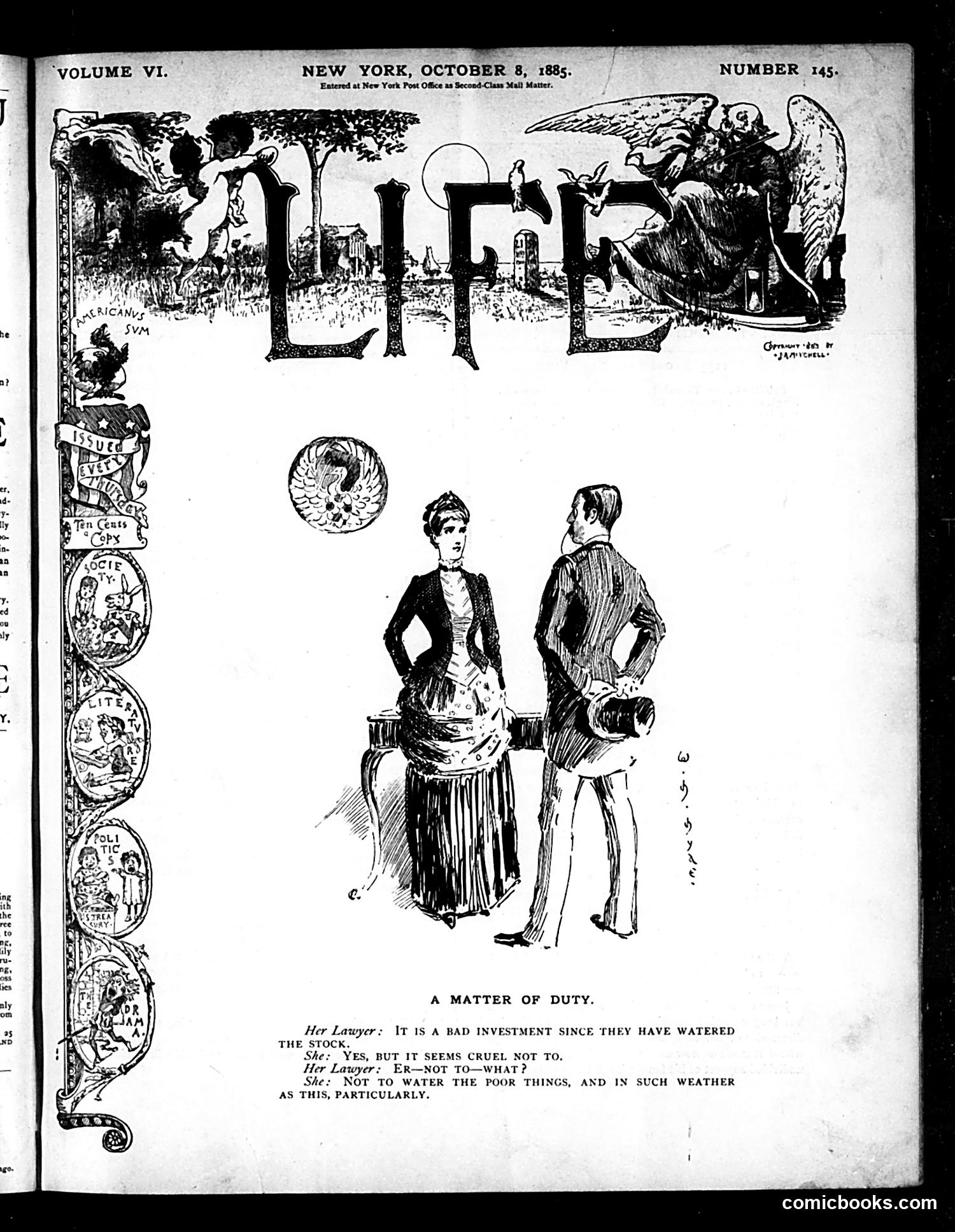 Life — October 8, 1885 — page 1 of 16