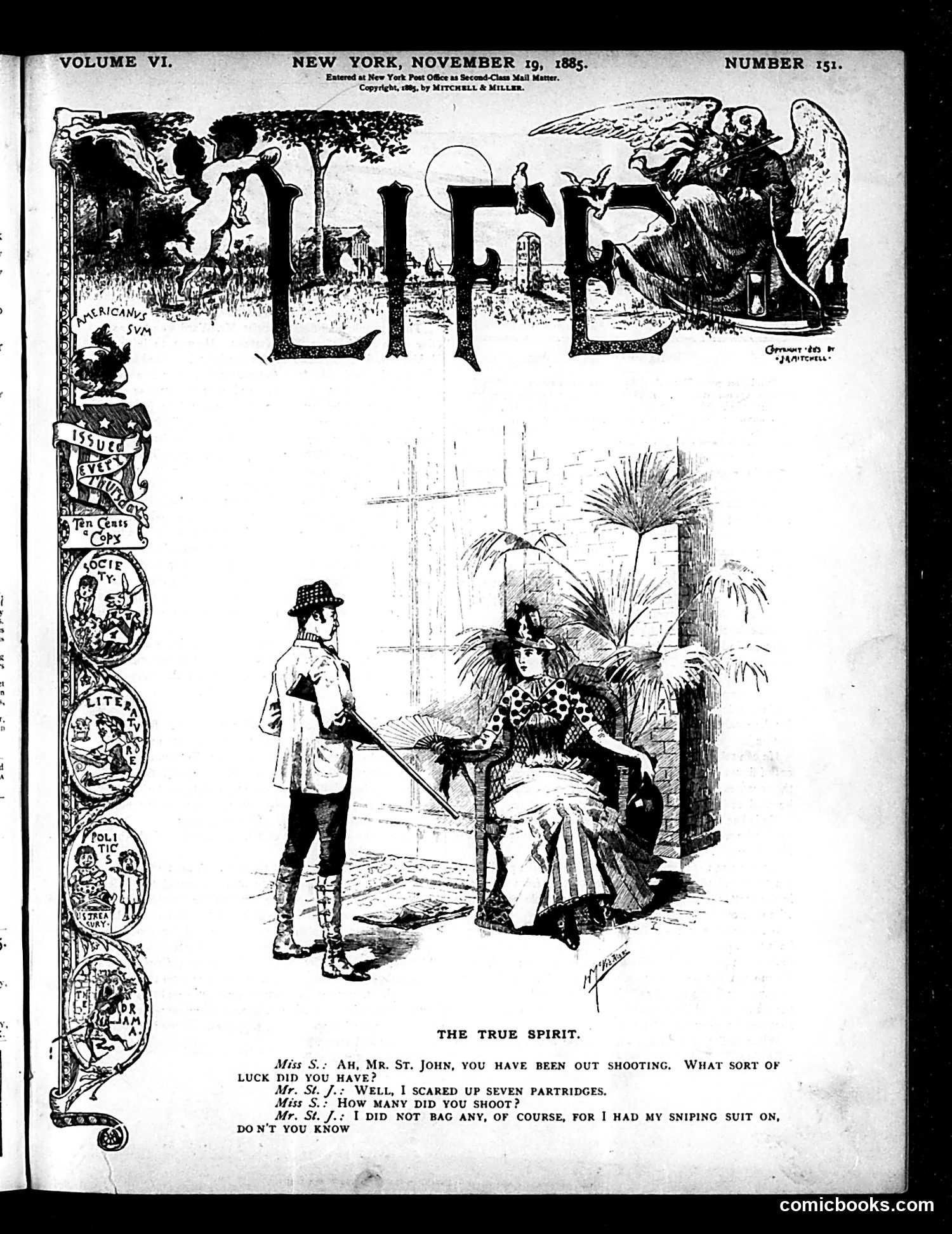 Life — November 19, 1885 — page 1 of 18