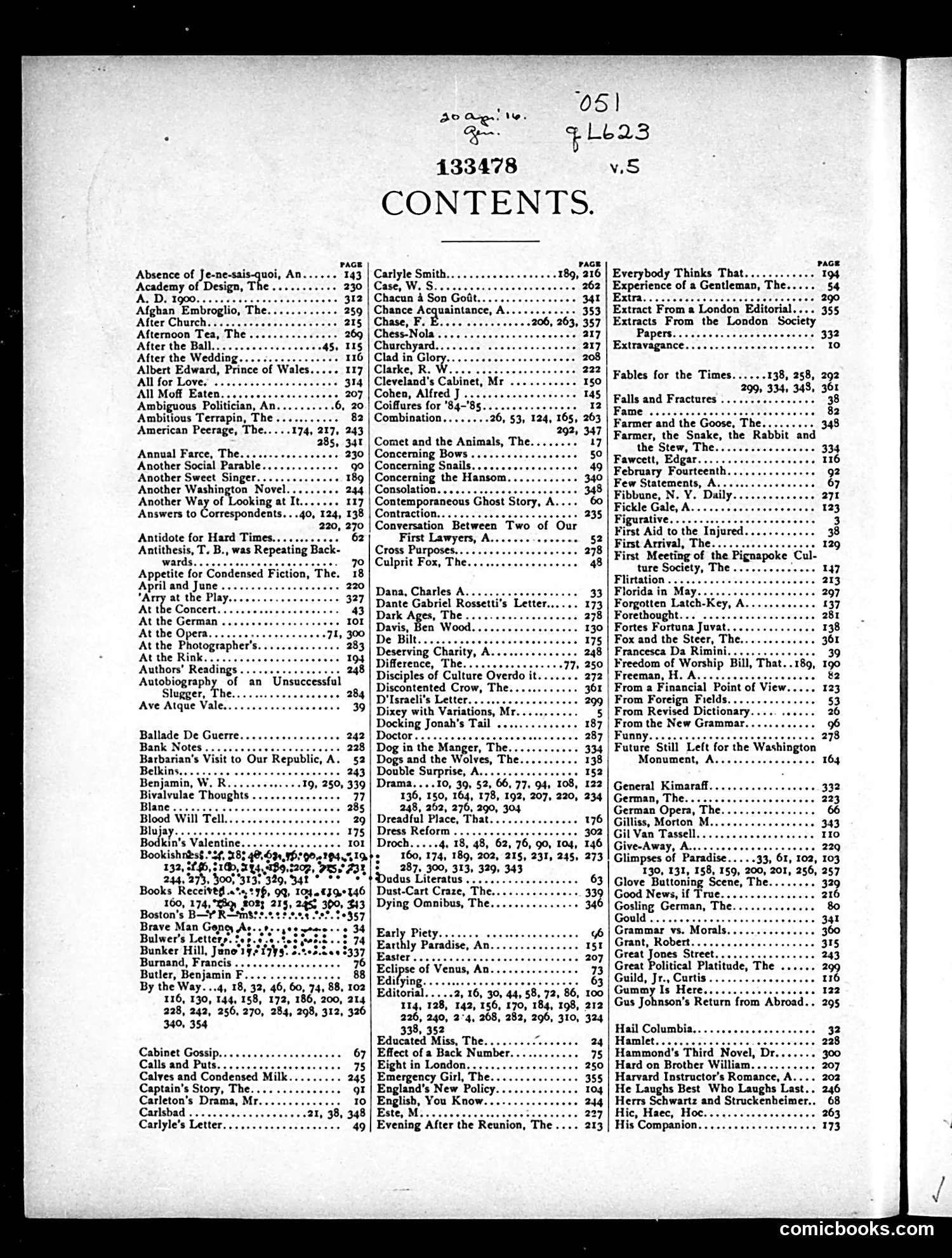 Life — 1885 — page 1 of 5