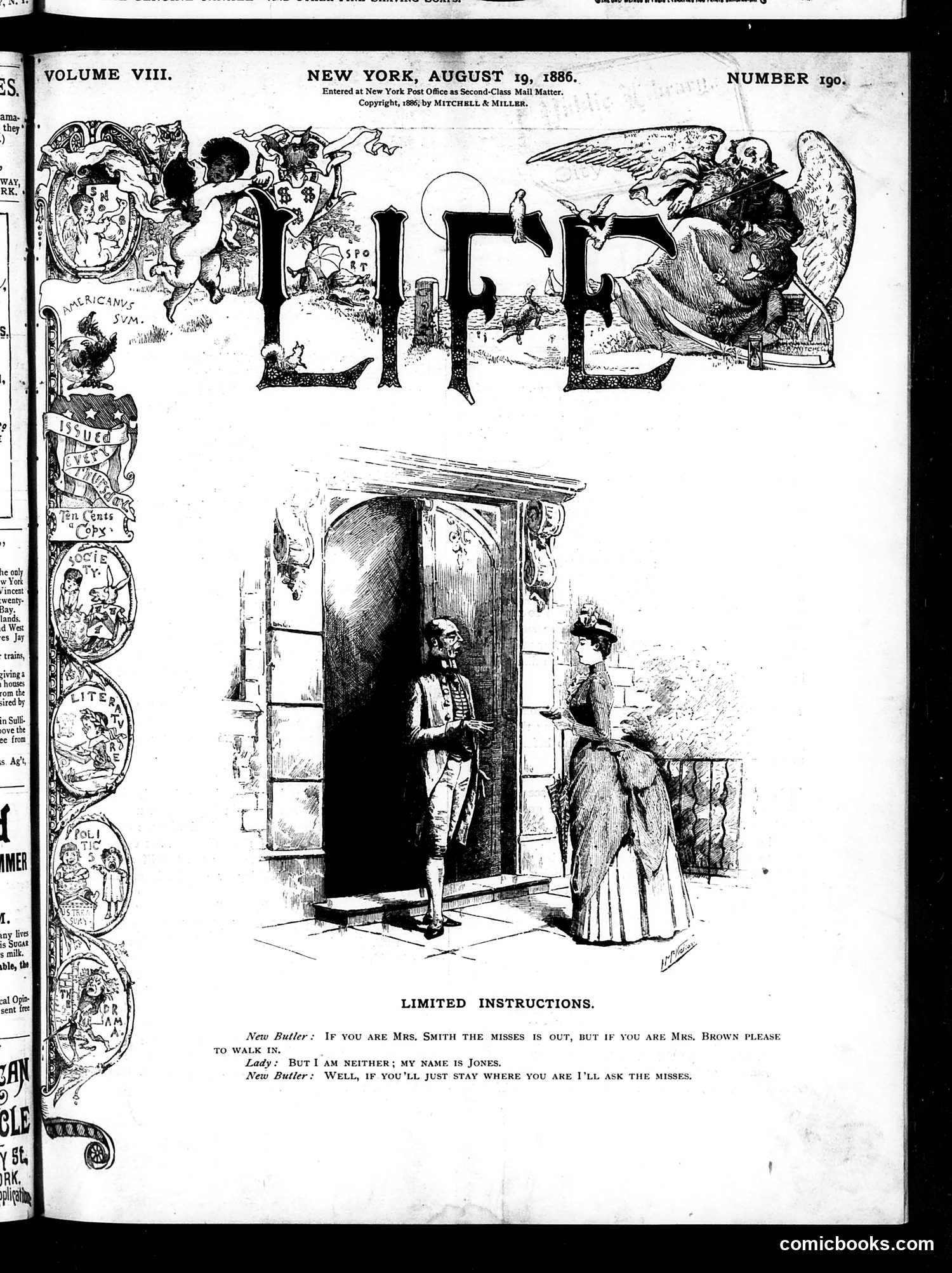Life — August 19, 1886 — page 1 of 16