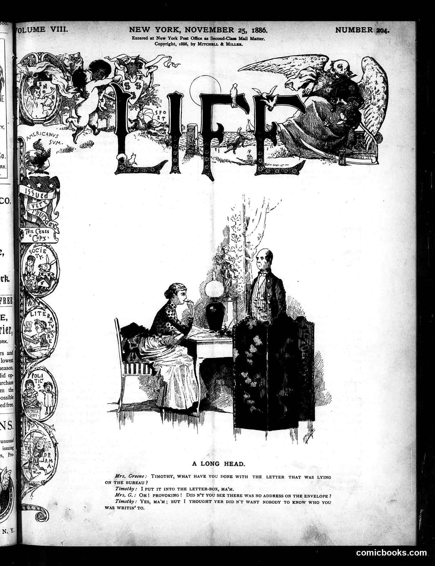 Life — November 25, 1886 — page 1 of 16