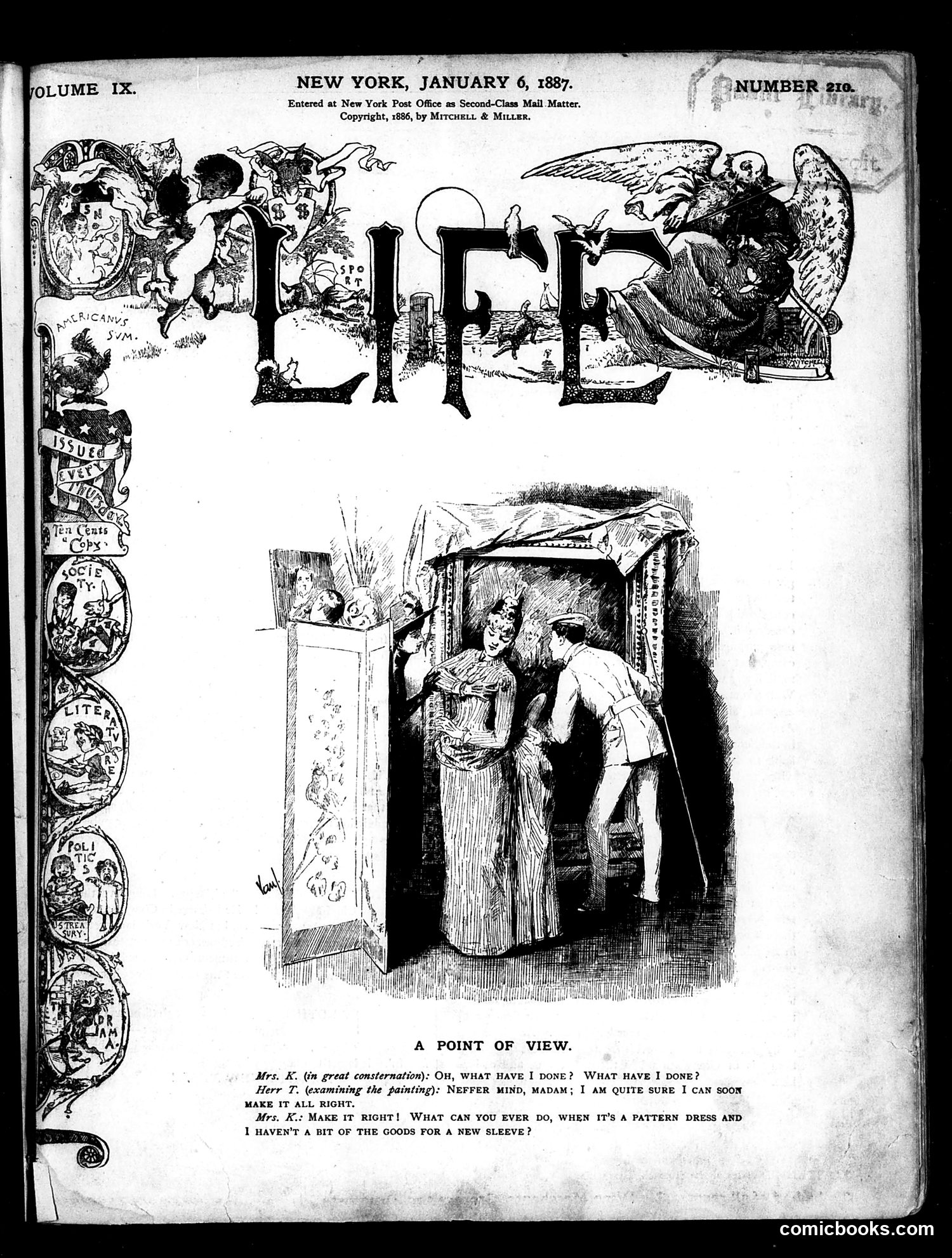 Life — January 6, 1887 — page 1 of 16