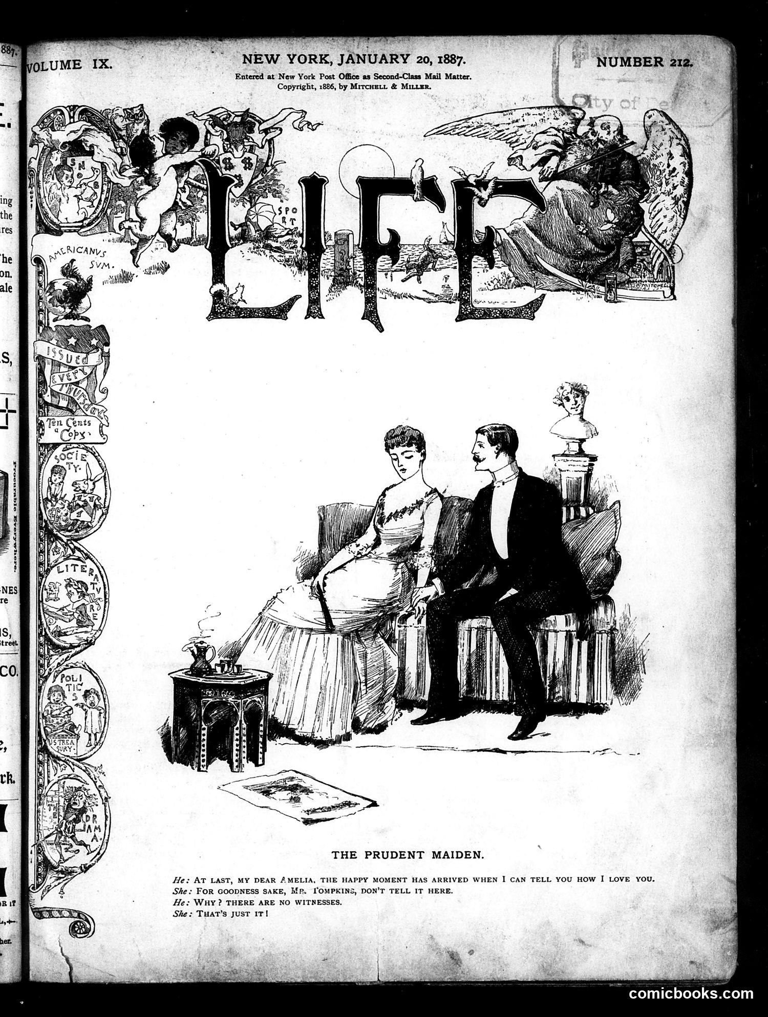 Life — January 20, 1887 — page 1 of 16