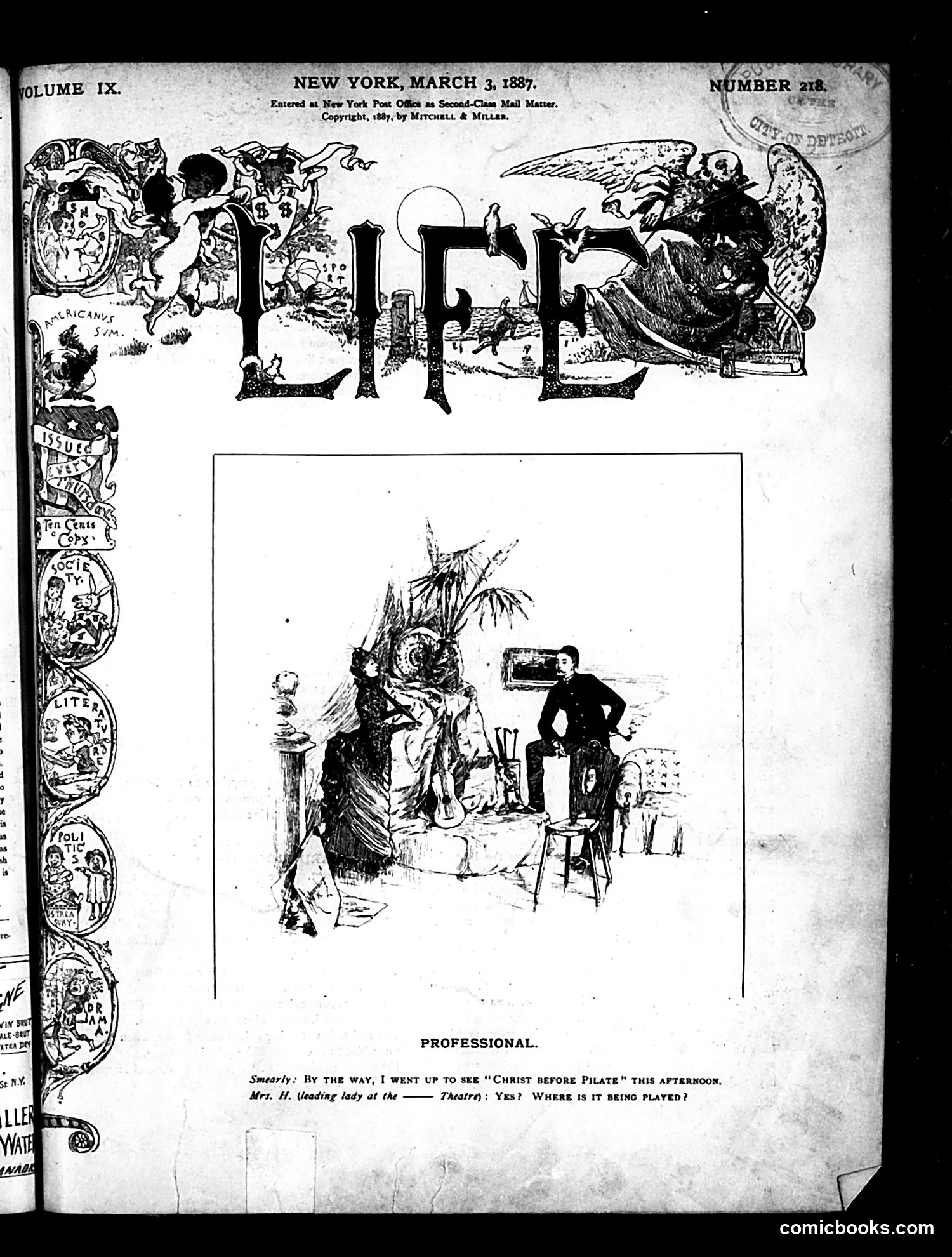 Life — March 3, 1887 — page 1 of 16