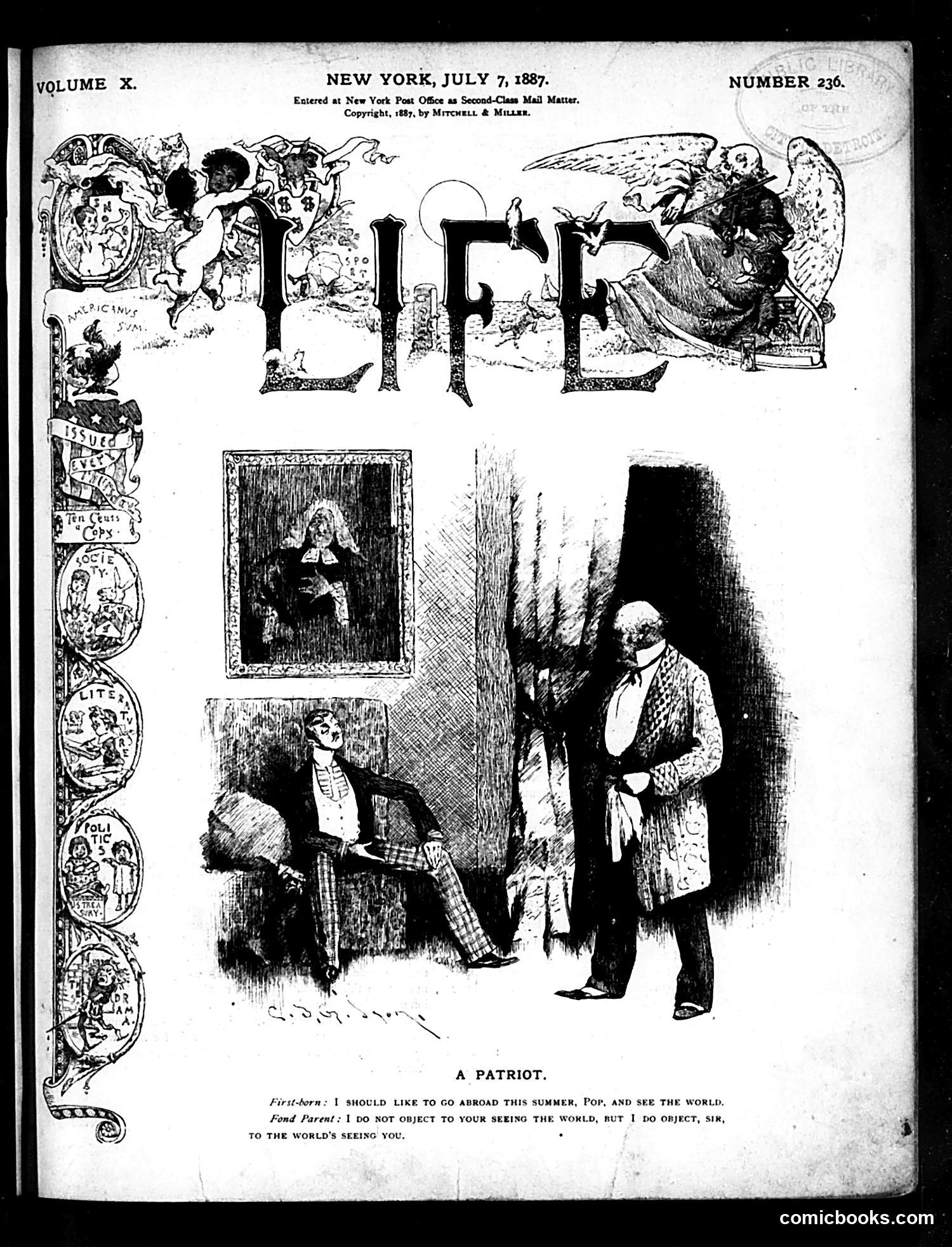 Life — July 7, 1887 — page 1 of 16