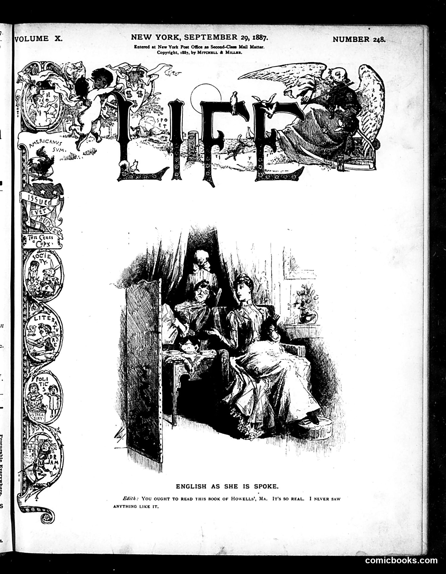 Life — September 29, 1887 — page 1 of 16