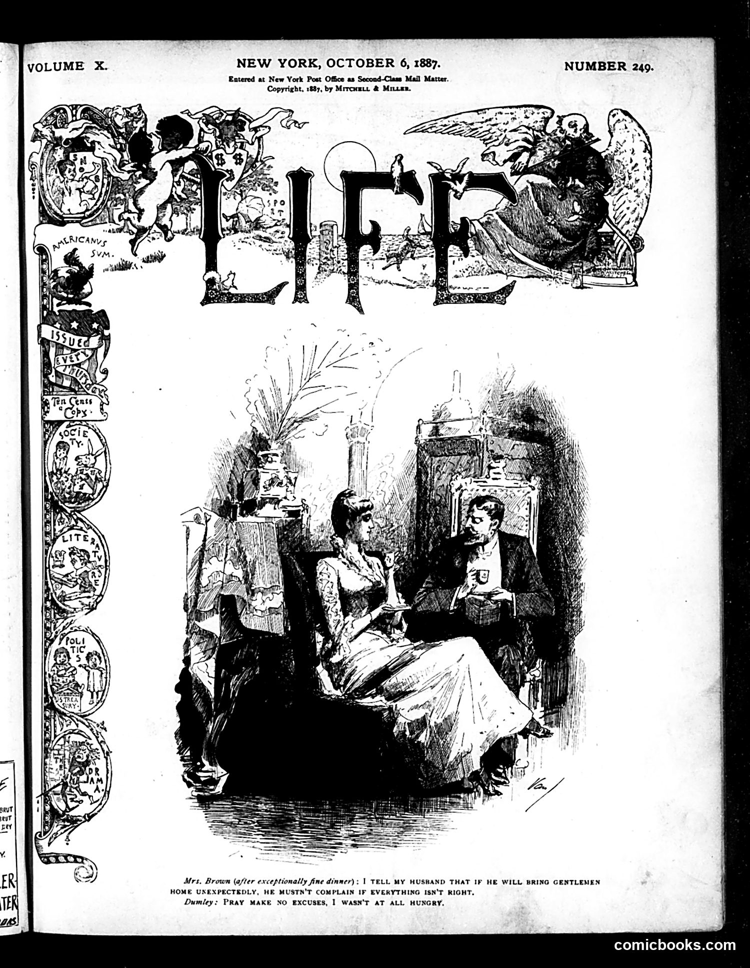 Life — October 6, 1887 — page 1 of 16