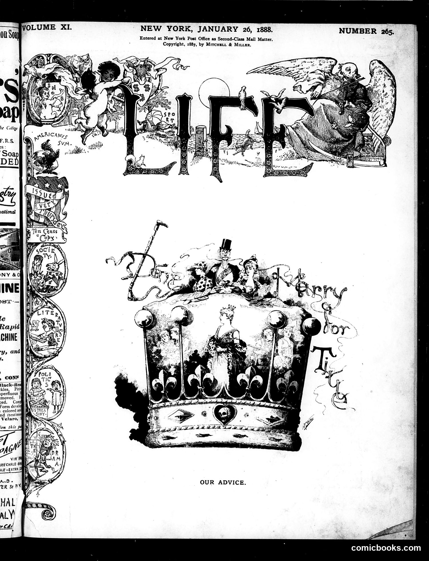 Life — January 26, 1888 — page 1 of 16