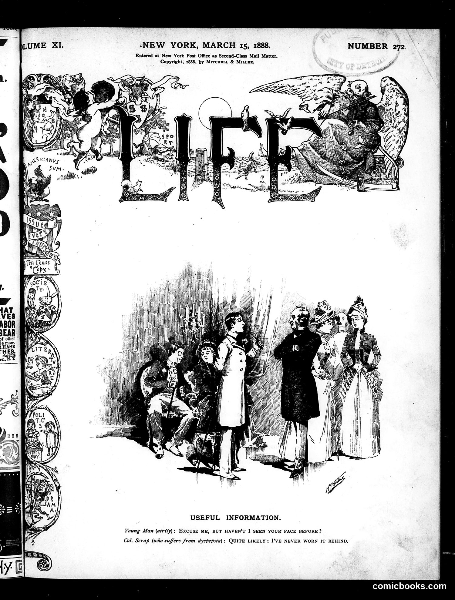Life — March 15, 1888 — page 1 of 16