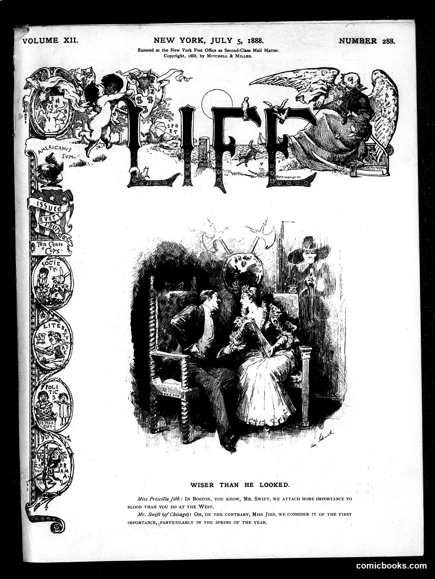 Life — July 5, 1888 — page 1 of 14
