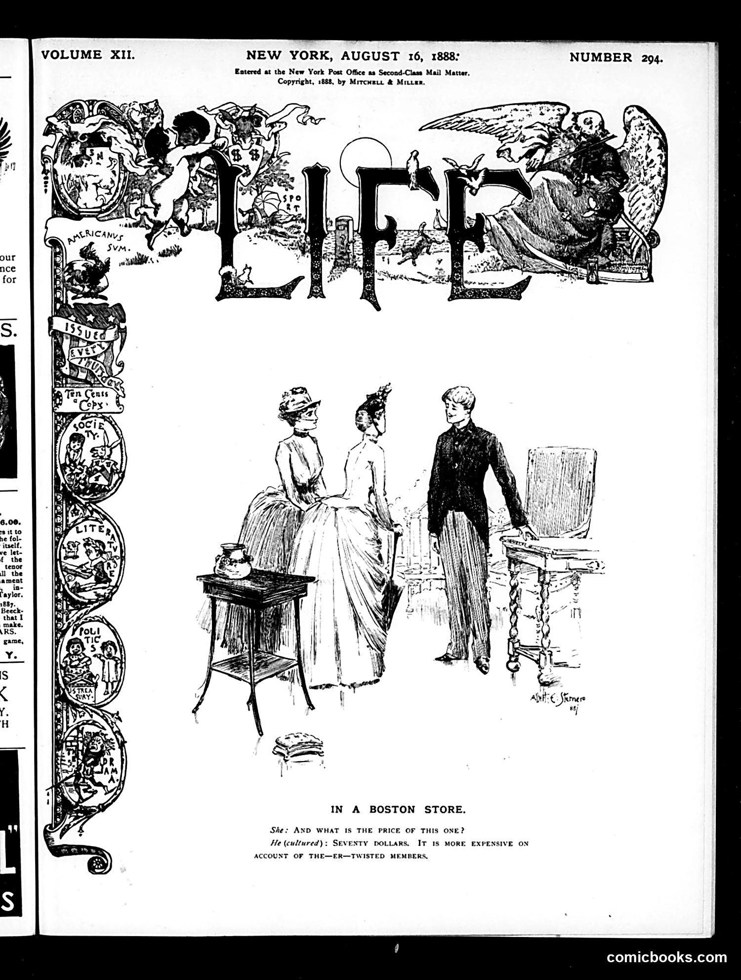 Life — August 16, 1888 — page 1 of 14
