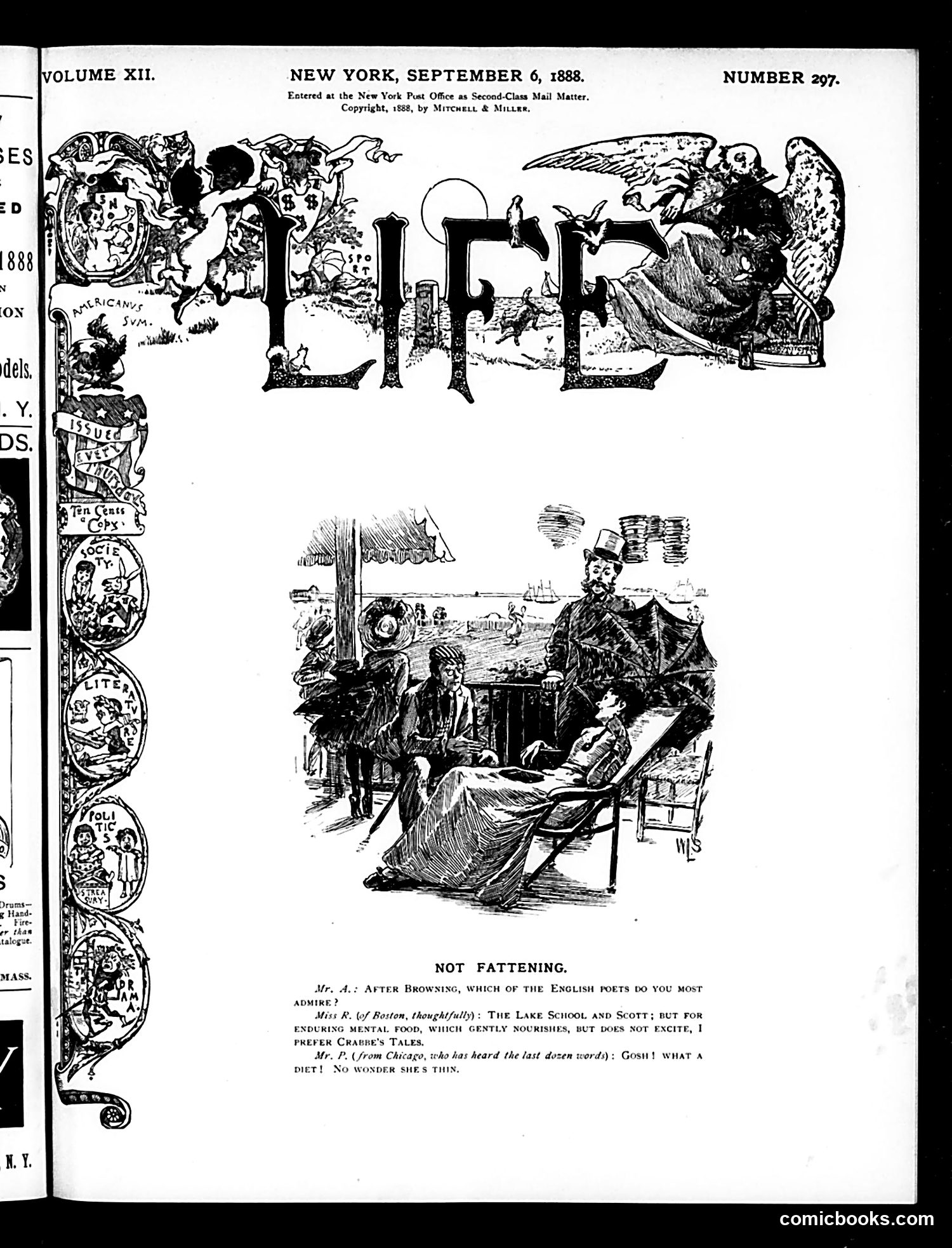 Life — September 6, 1888 — page 1 of 14