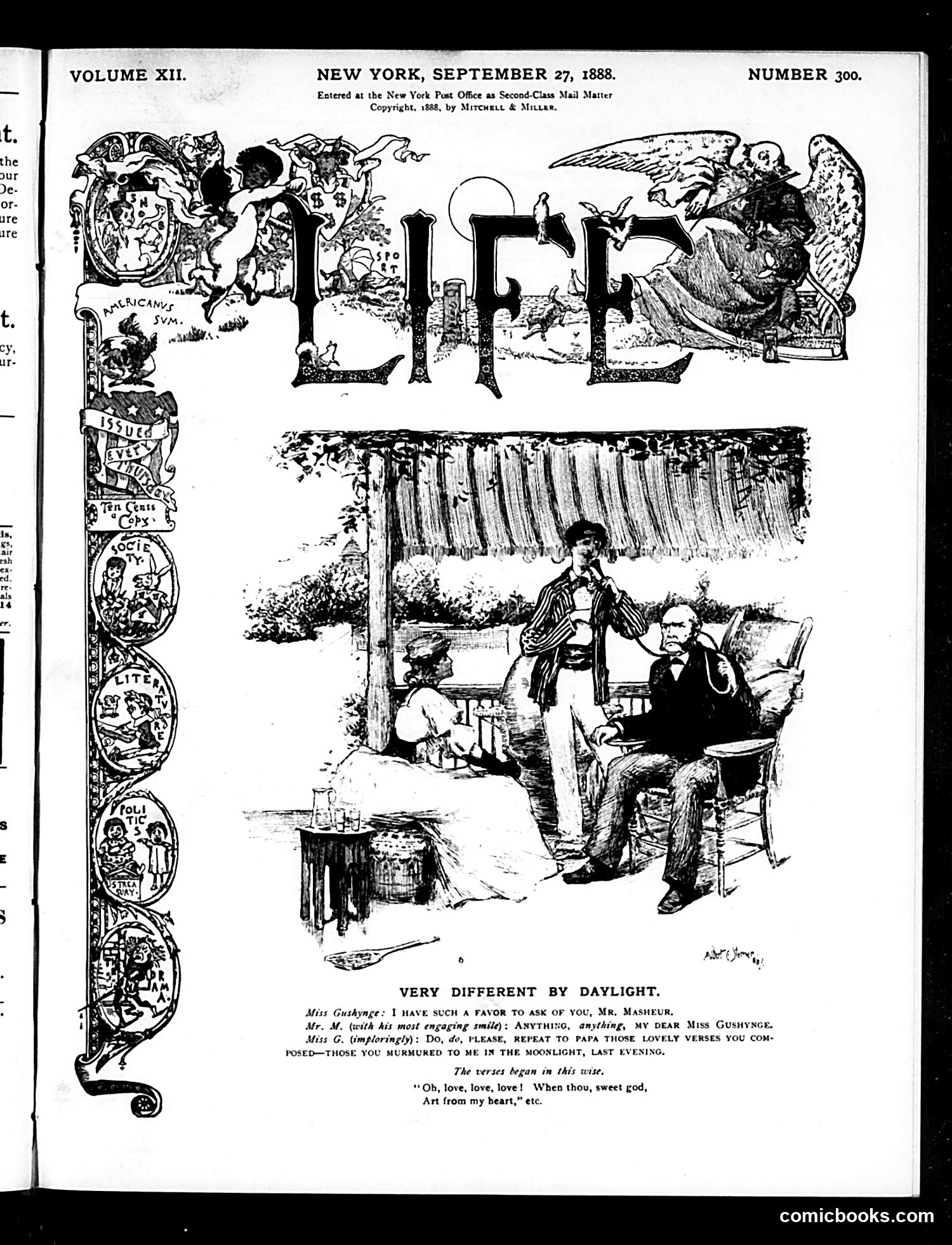 Life — September 27, 1888 — page 1 of 14