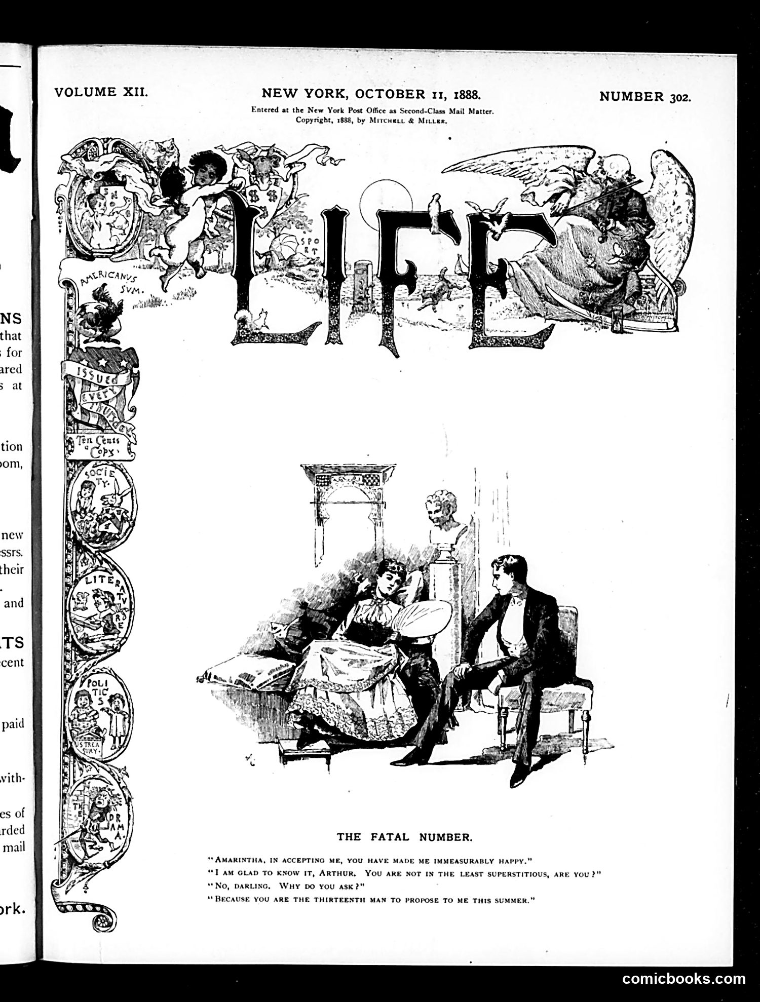Life — October 11, 1888 — page 1 of 14