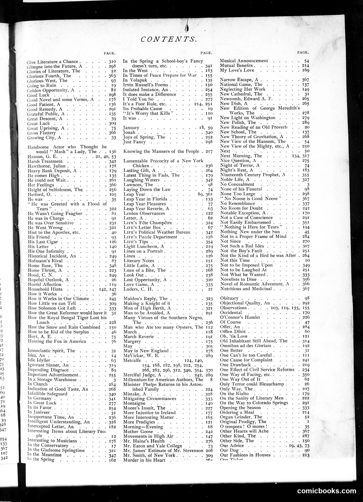 Life — 1888 — page 1 of 3