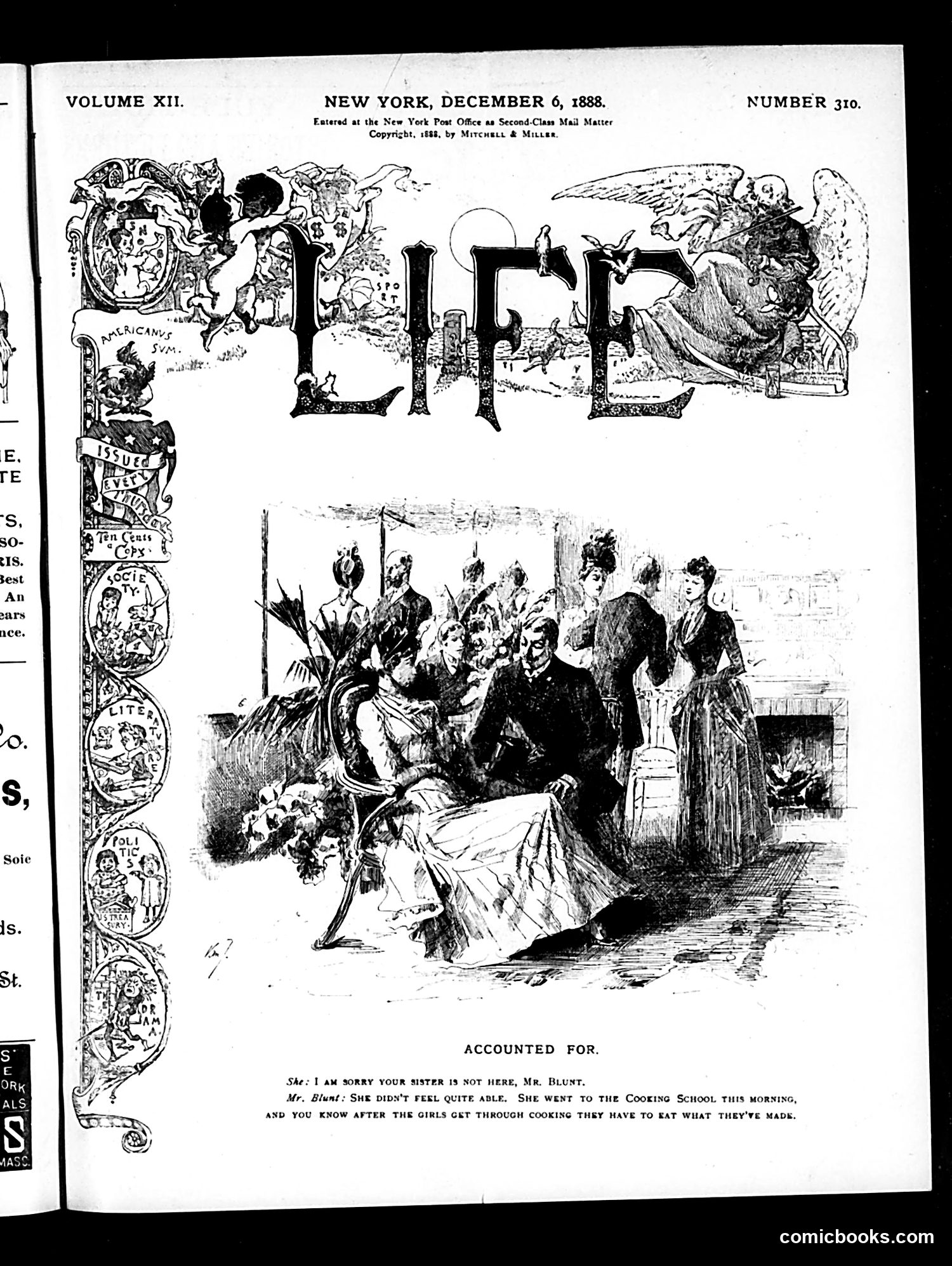Life — December 6, 1888 — page 1 of 16