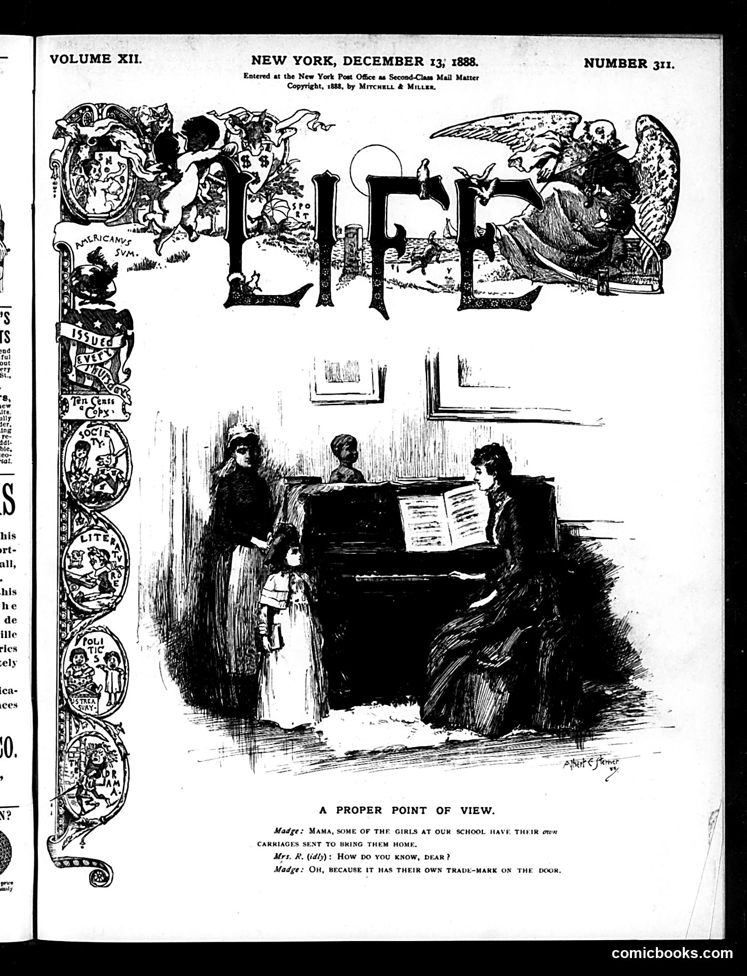 Life — December 13, 1888 — page 1 of 14