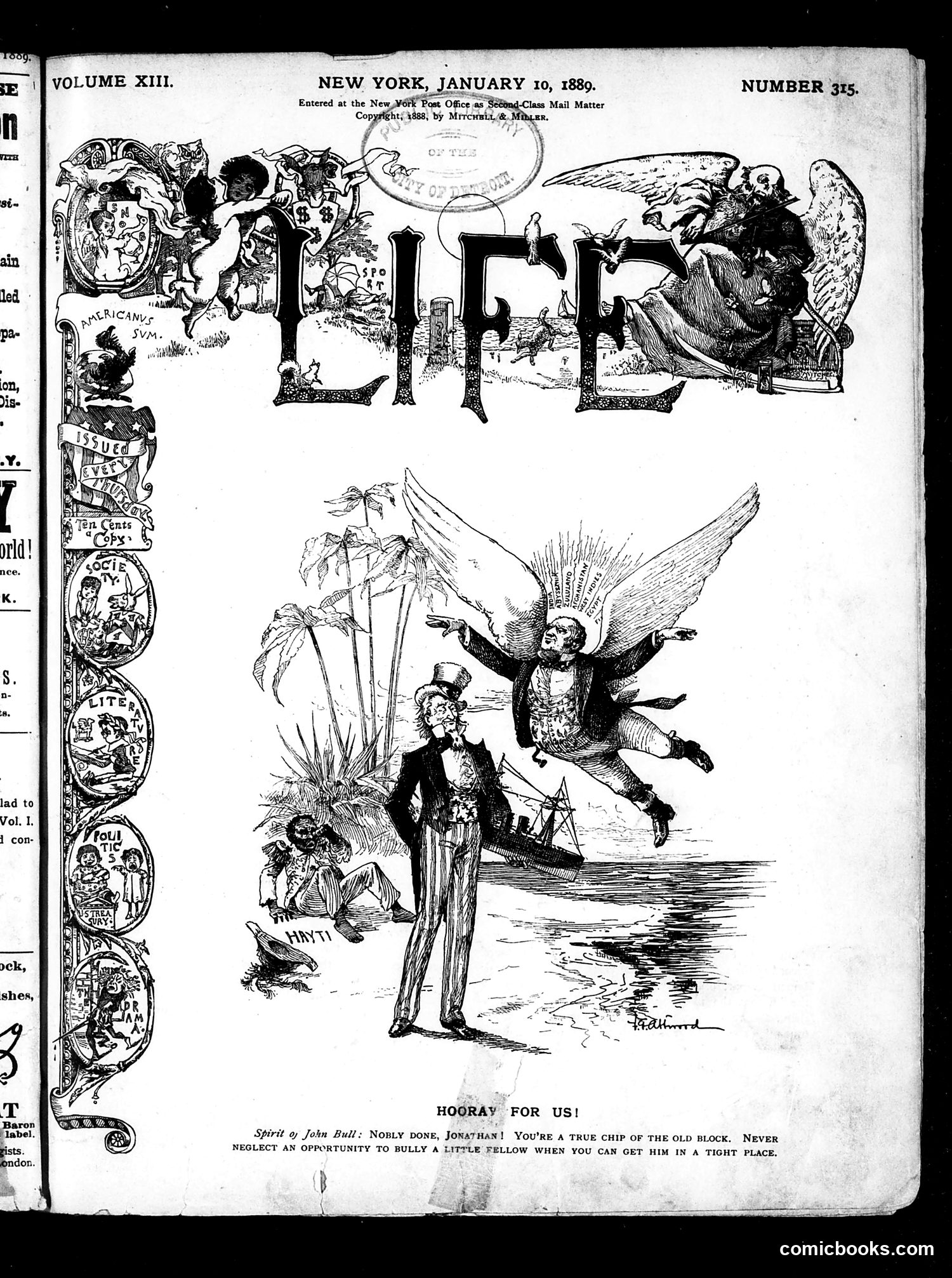 Life — January 10, 1889 — page 1 of 16