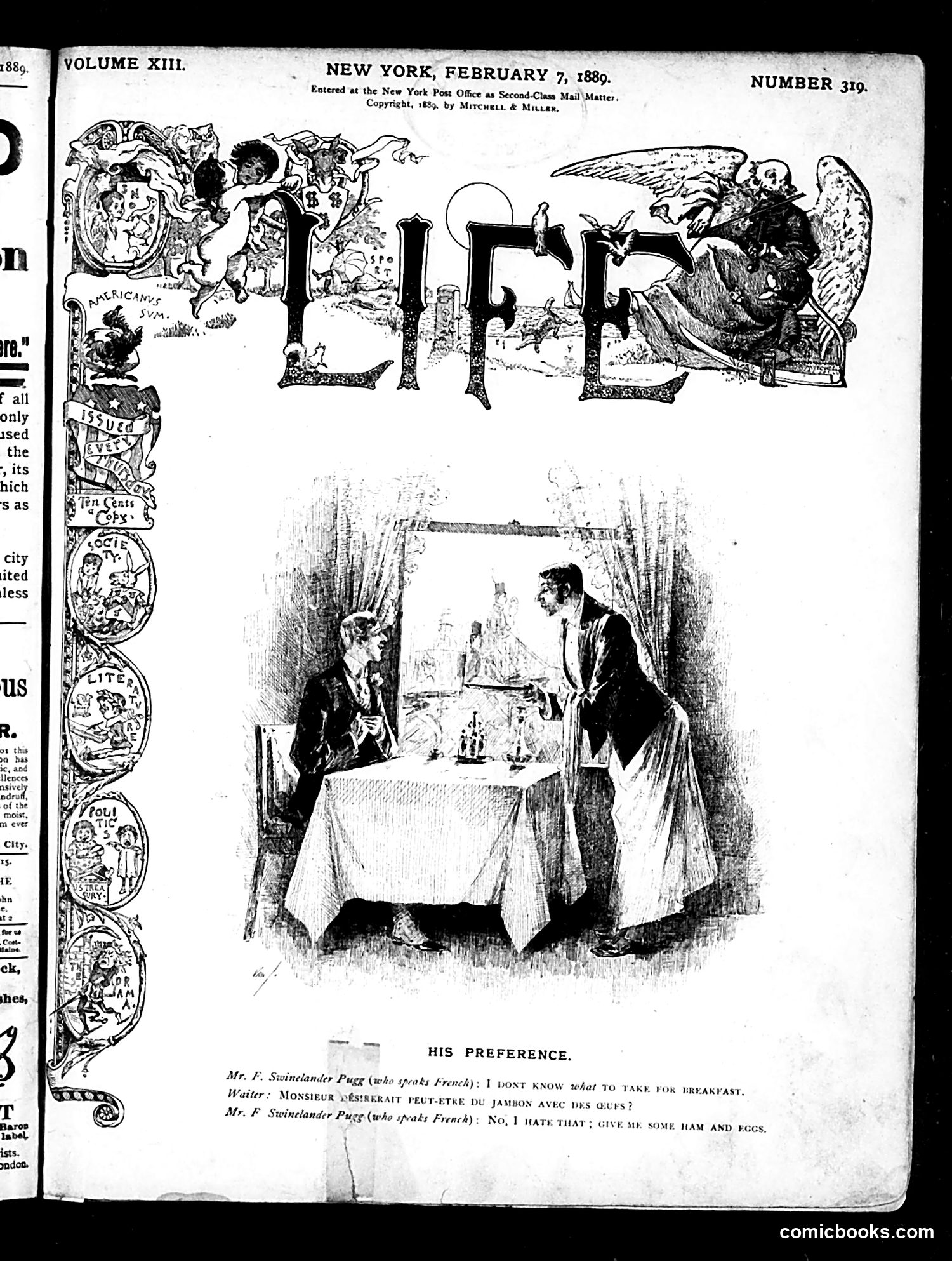 Life — February 7, 1889 — page 1 of 16