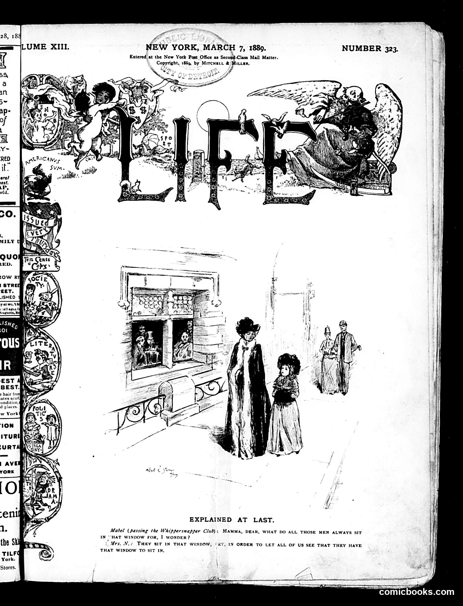 Life — March 7, 1889 — page 1 of 18