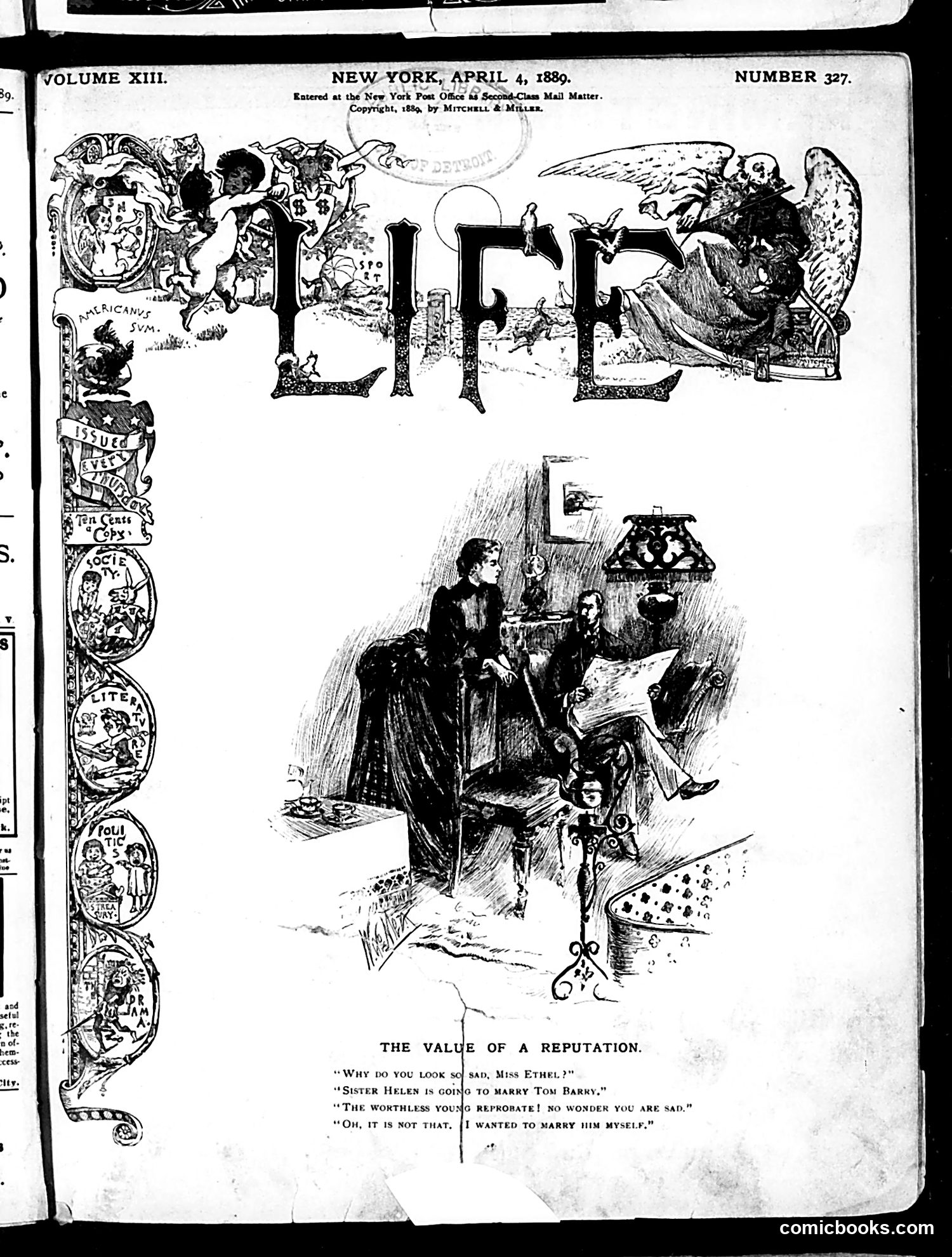 Life — April 4, 1889 — page 1 of 20