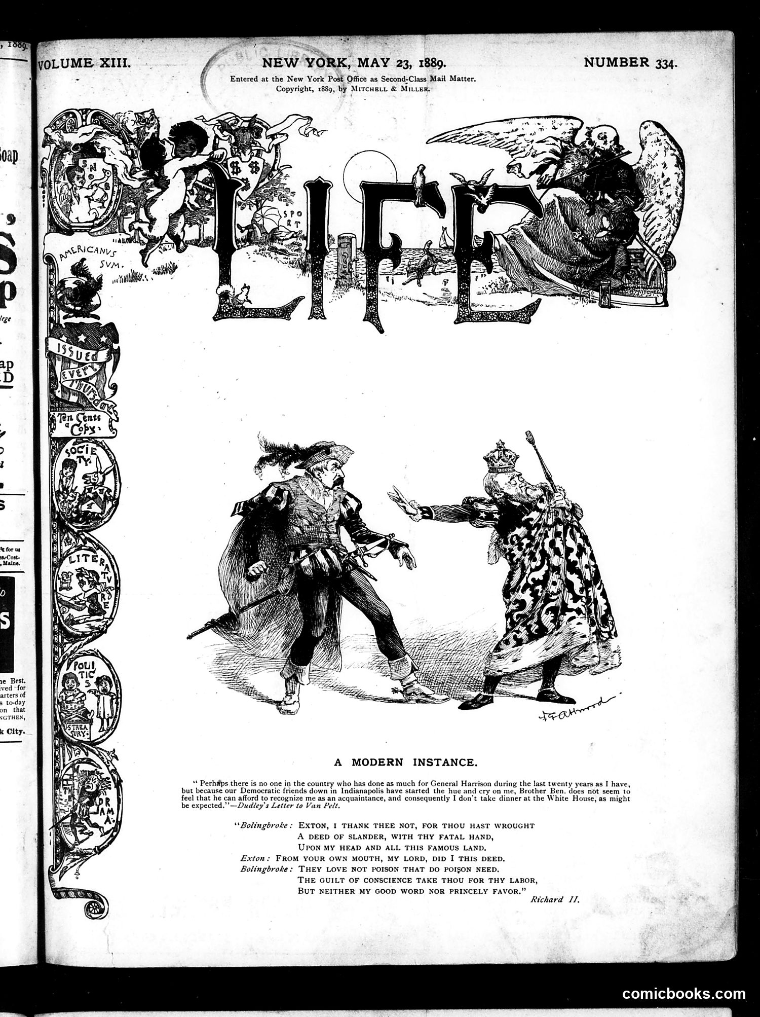 Life — May 23, 1889 — page 1 of 20