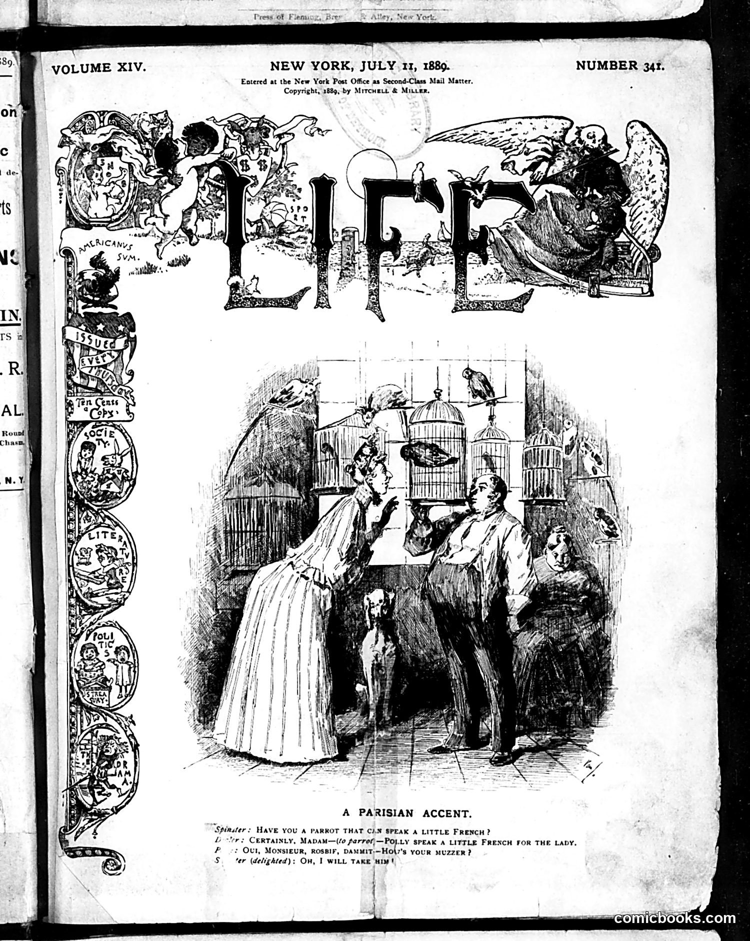 Life — July 11, 1889 — page 1 of 16