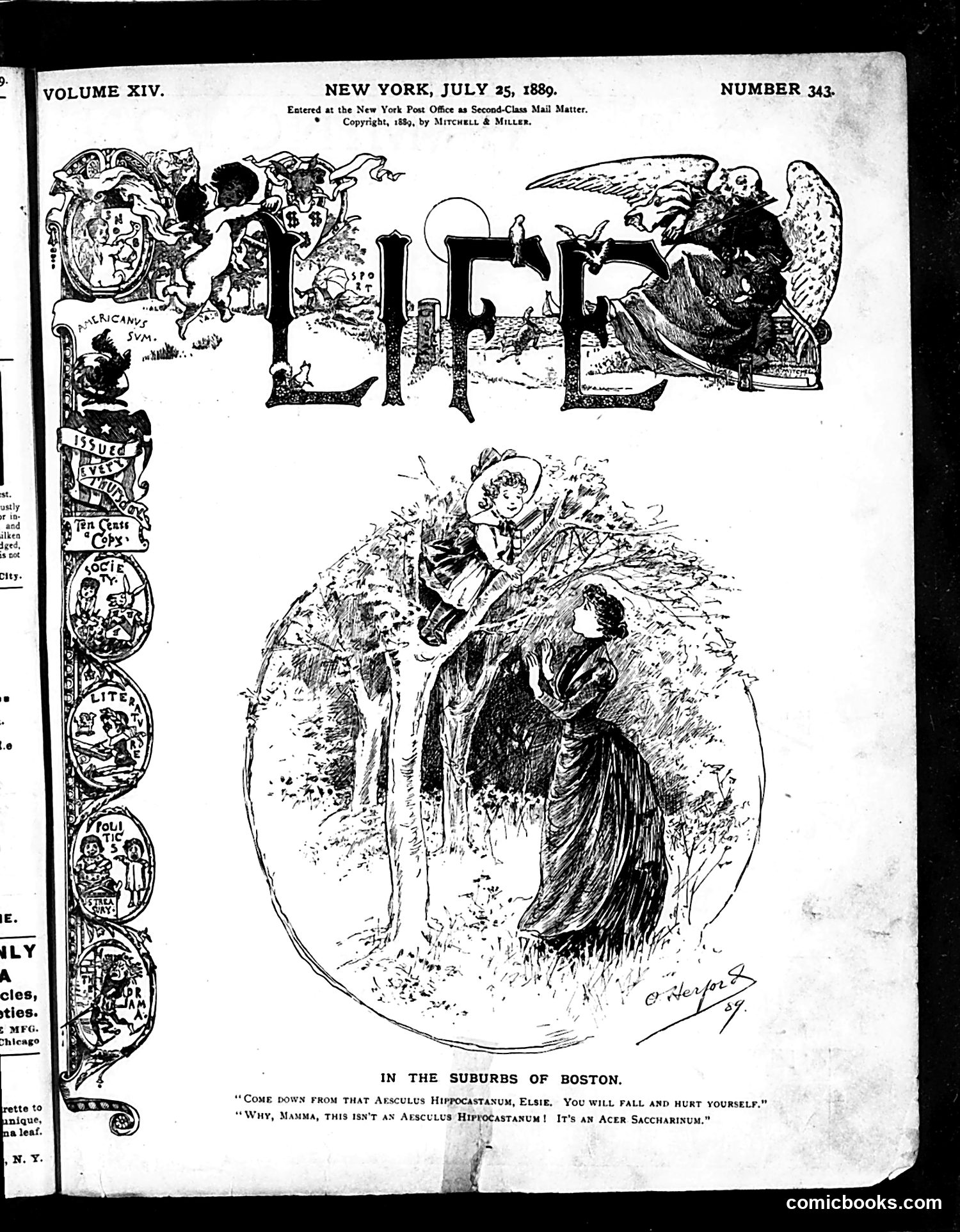Life — July 25, 1889 — page 1 of 16