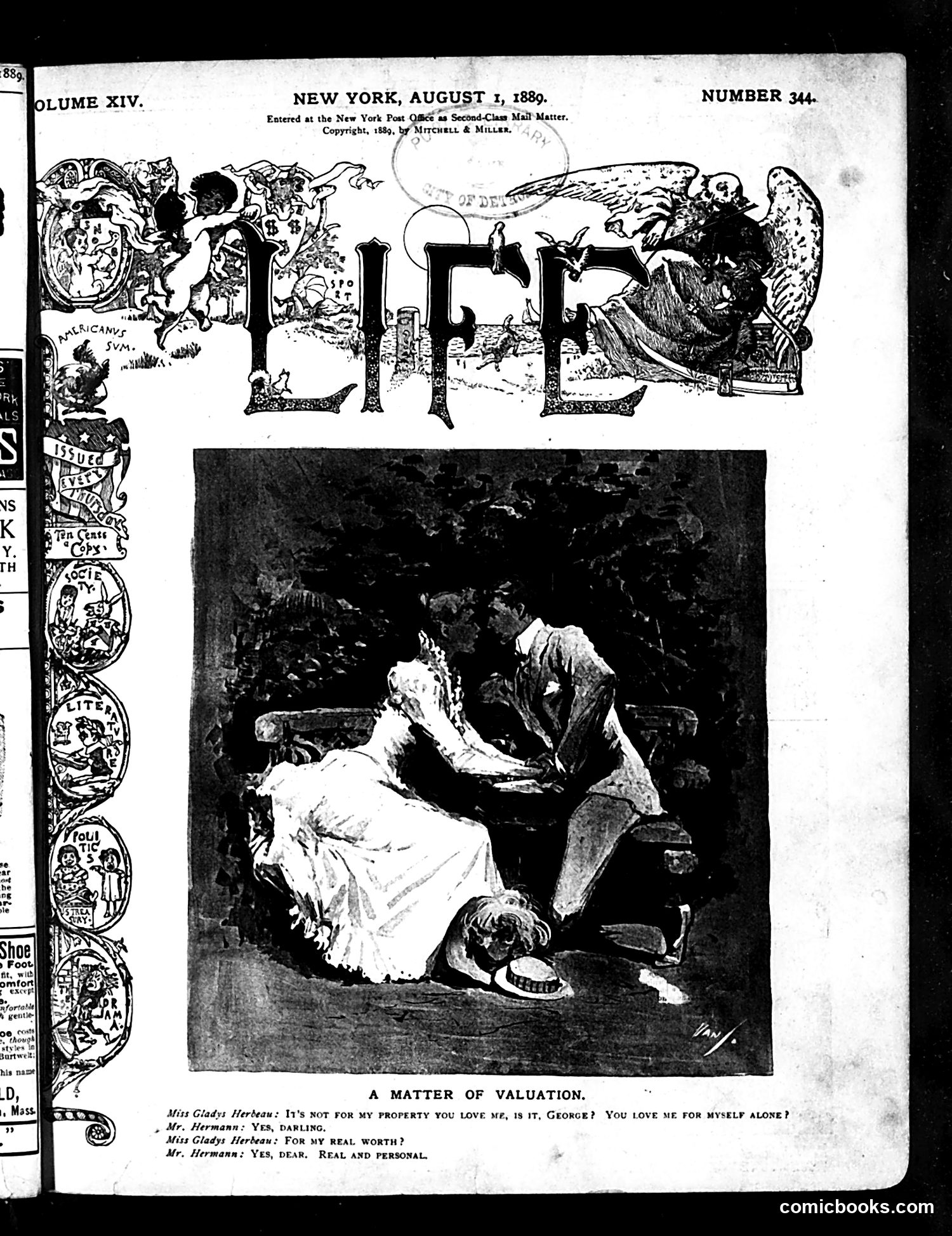 Life — August 1, 1889 — page 1 of 16