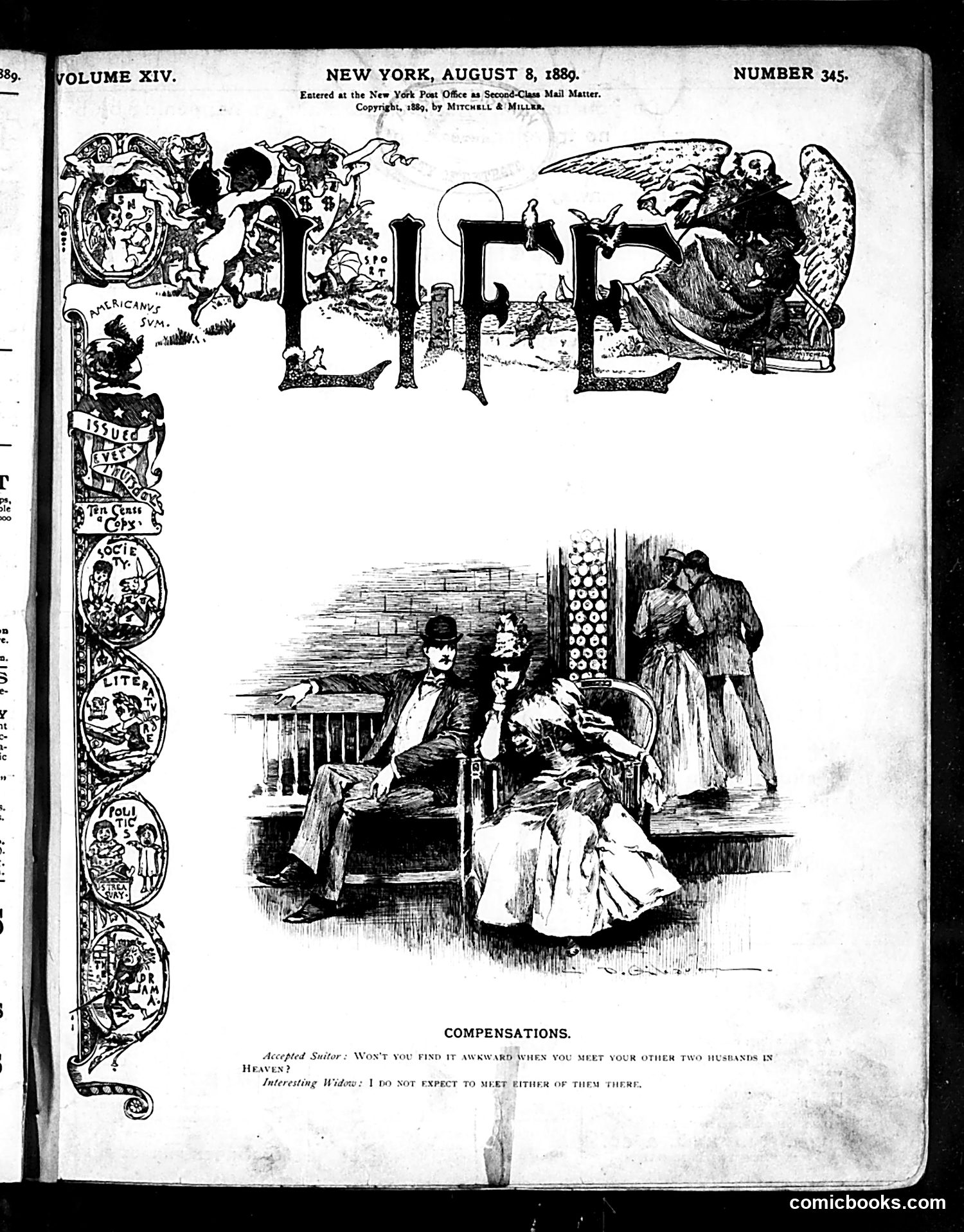 Life — August 8, 1889 — page 1 of 16