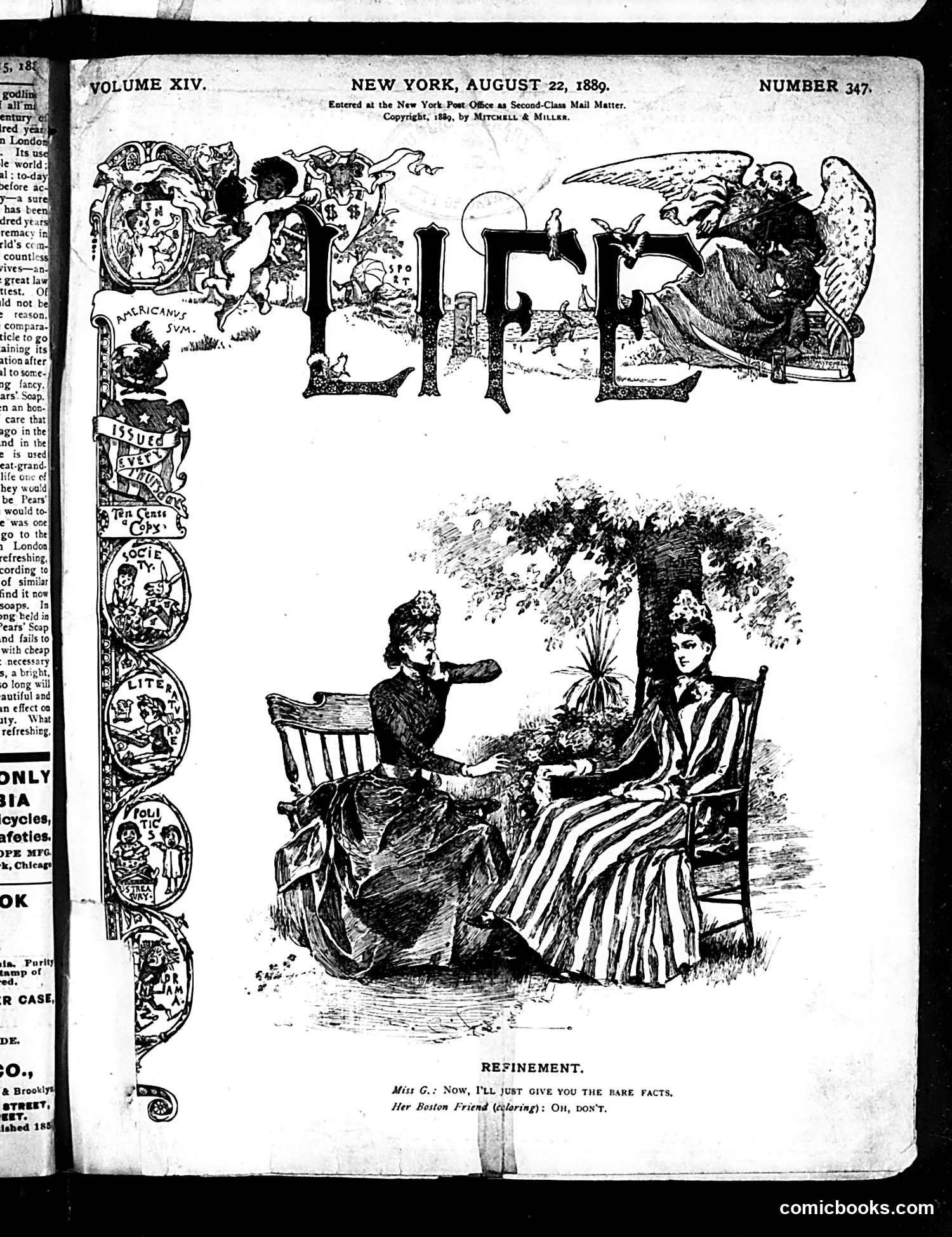 Life — August 22, 1889 — page 1 of 16