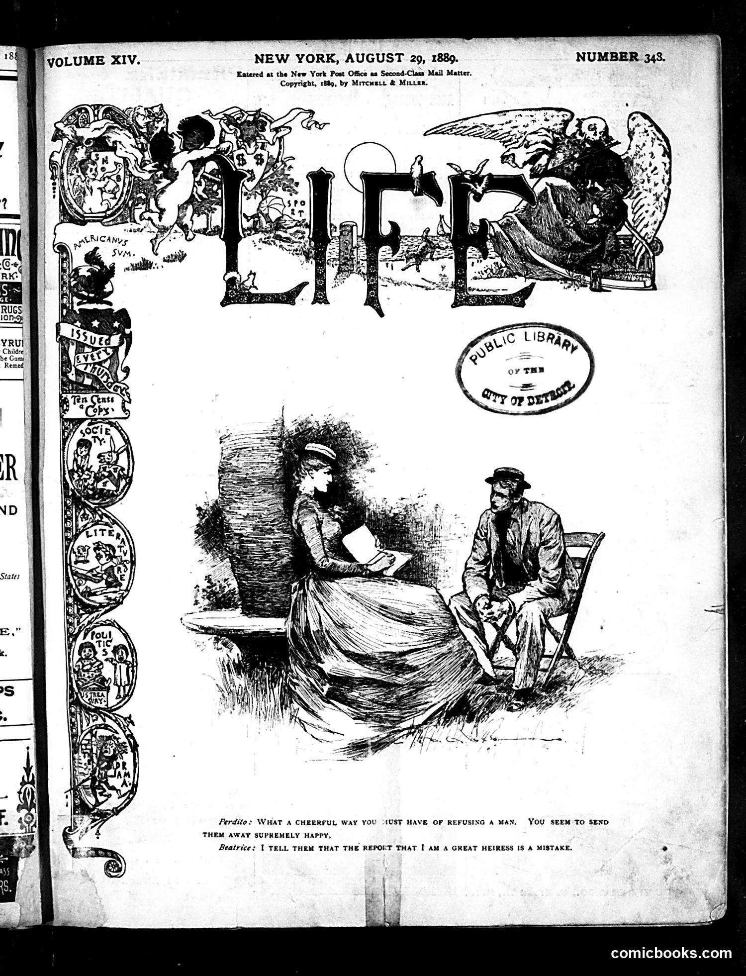 Life — August 29, 1889 — page 1 of 16