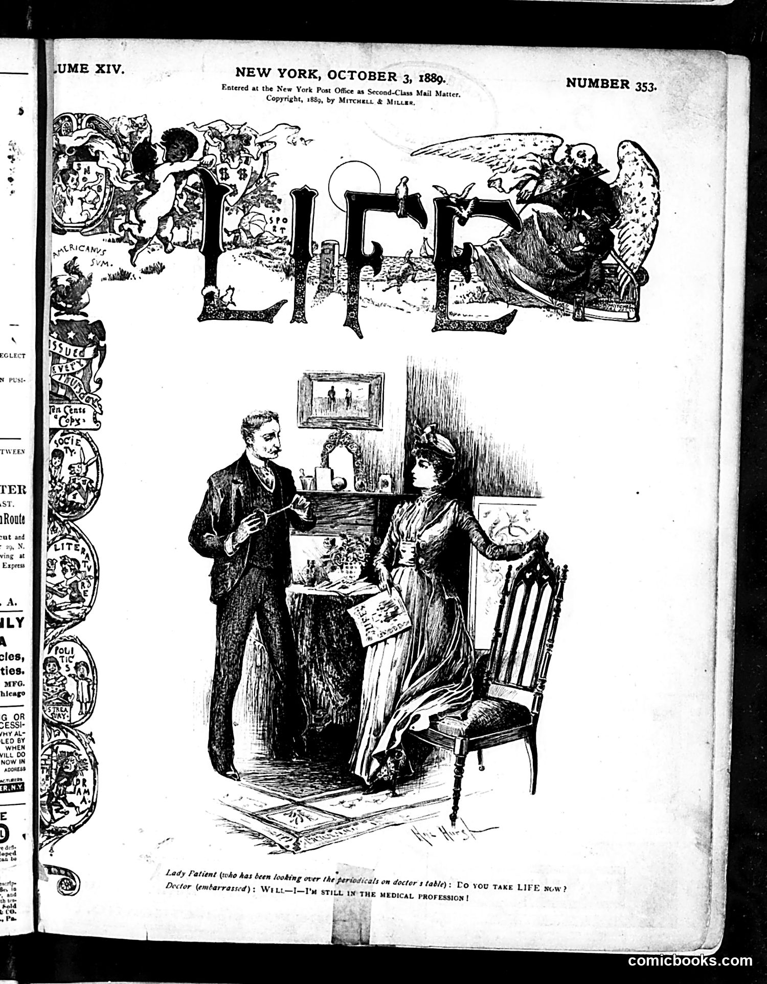 Life — October 3, 1889 — page 1 of 18