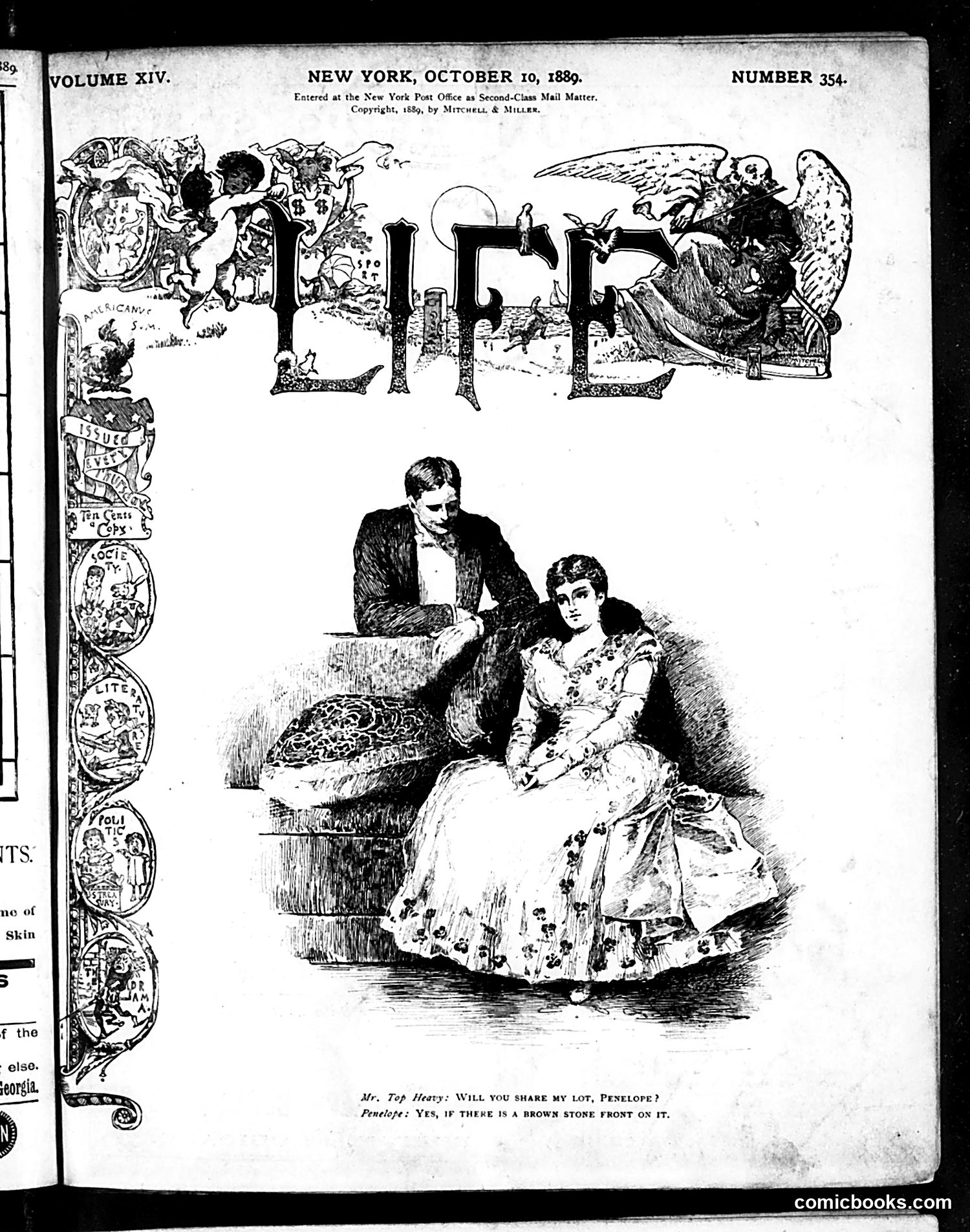 Life — October 10, 1889 — page 1 of 18