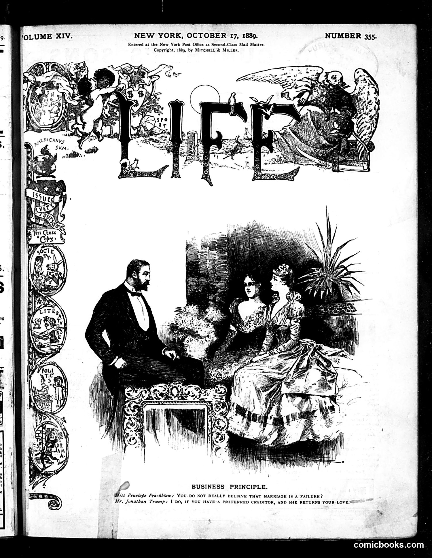 Life — October 17, 1889 — page 1 of 18
