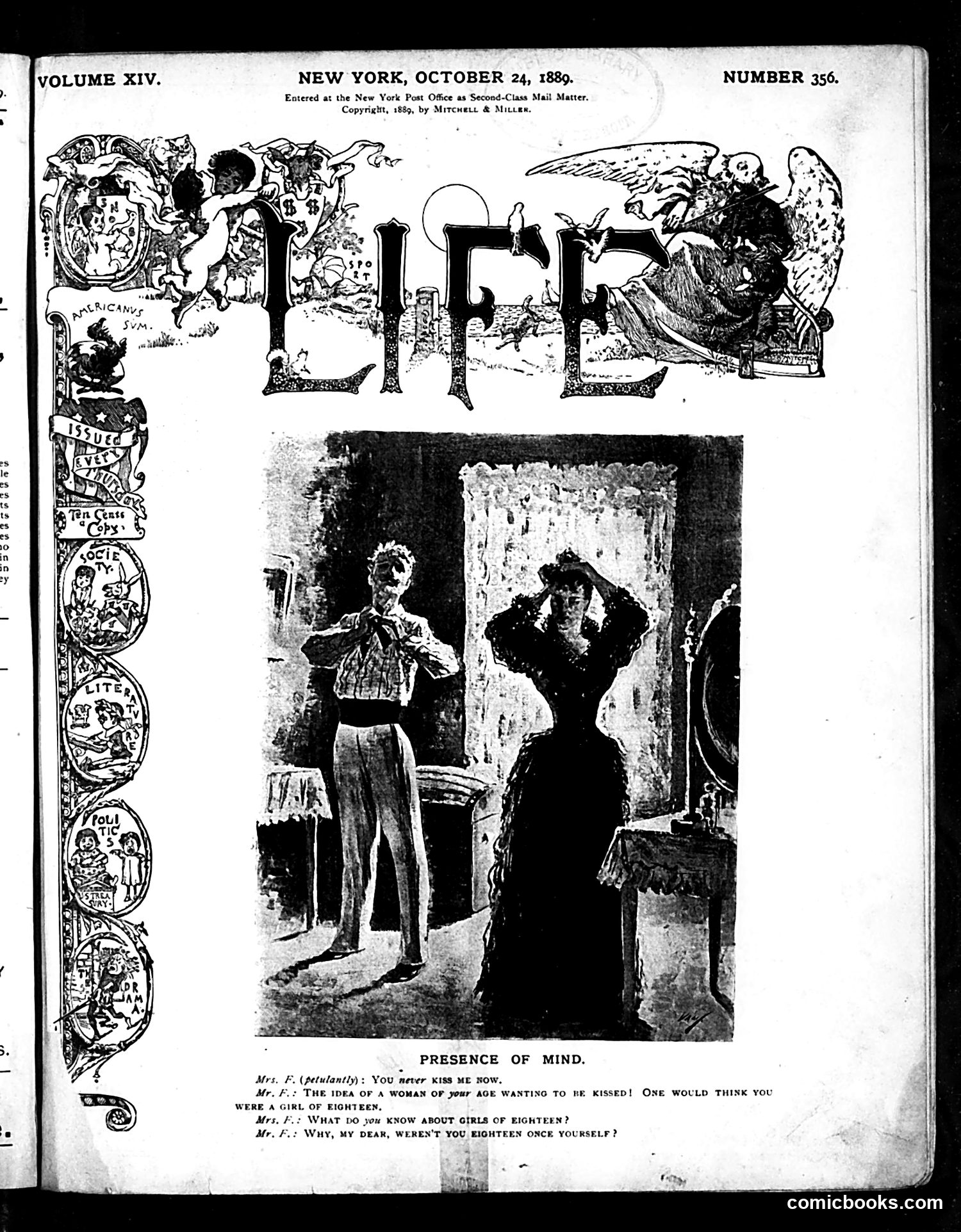 Life — October 24, 1889 — page 1 of 18